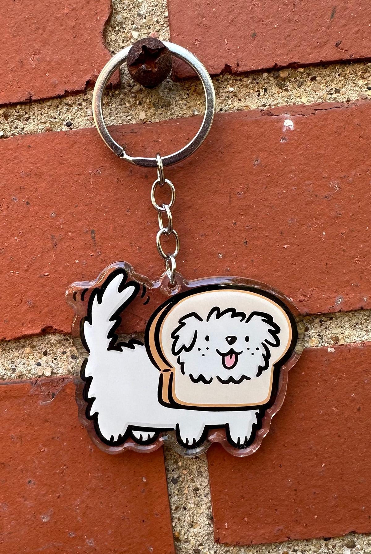 Bread Dog Keychain