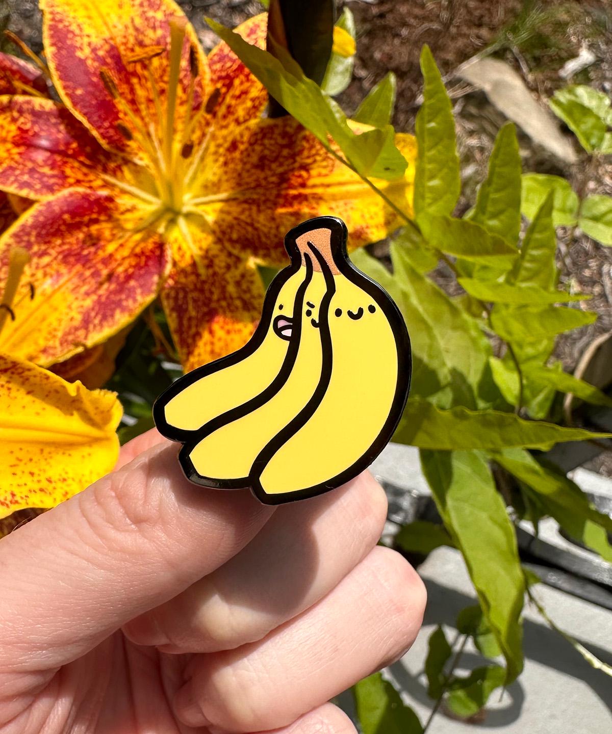 Bananas Enamel Pin