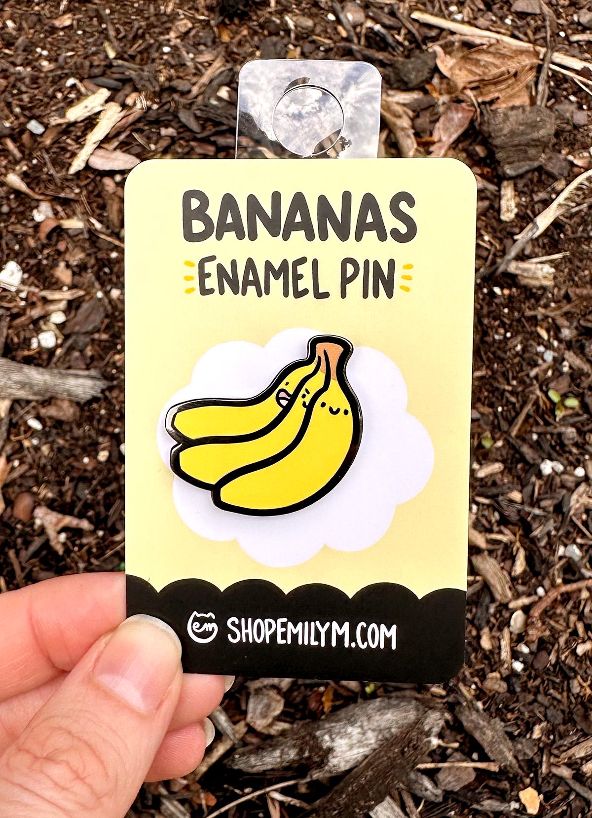Bananas Enamel Pin