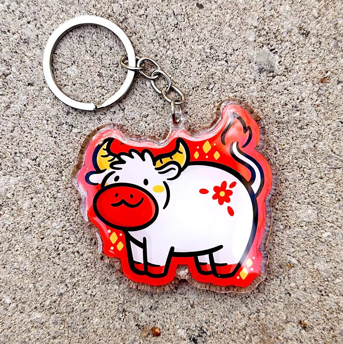 Ox Zodiac Keychain