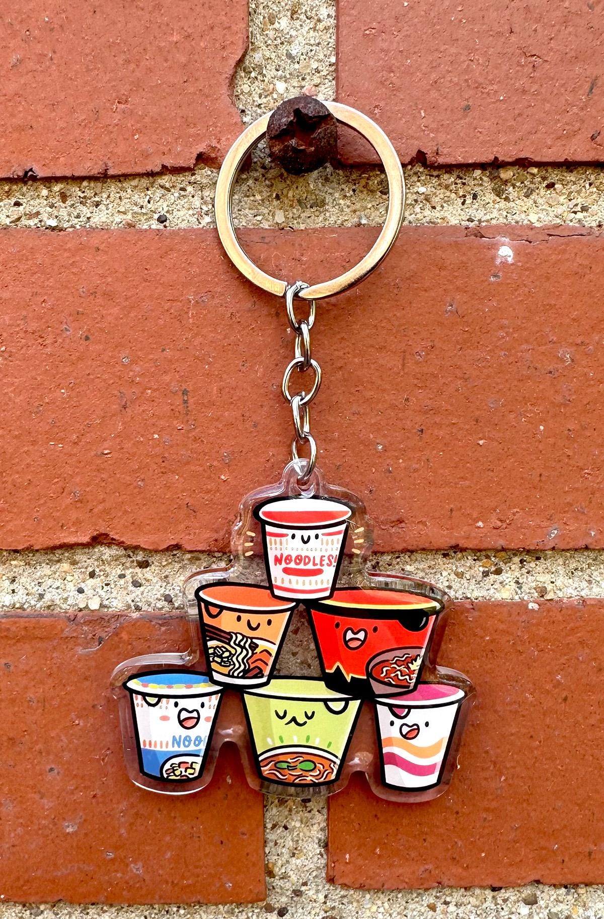 Instant Ramen Stack Keychain