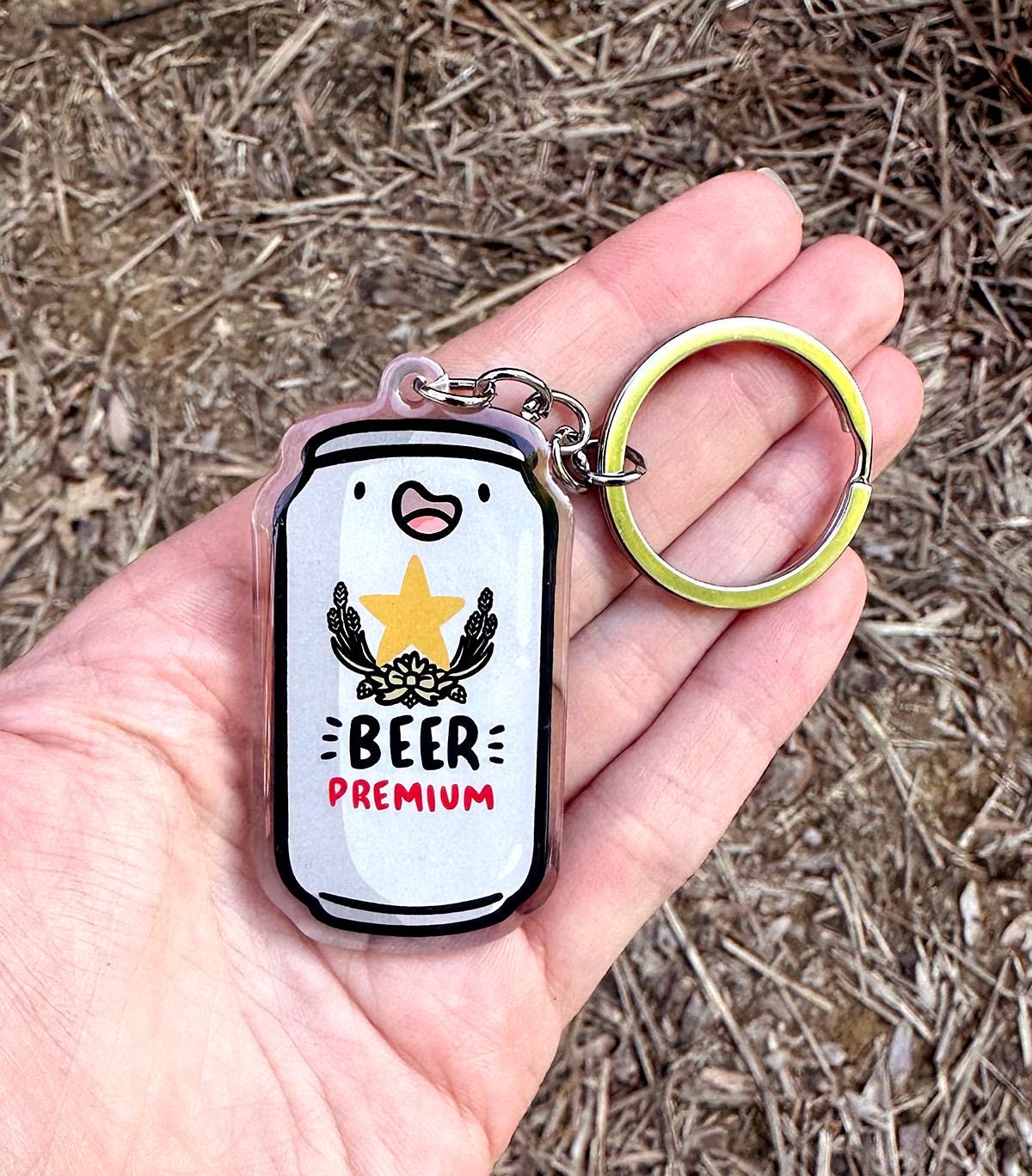 Japanese Beer Keychain