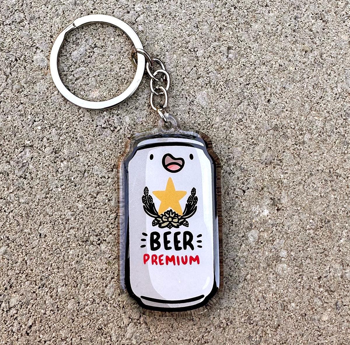 Japanese Beer Keychain