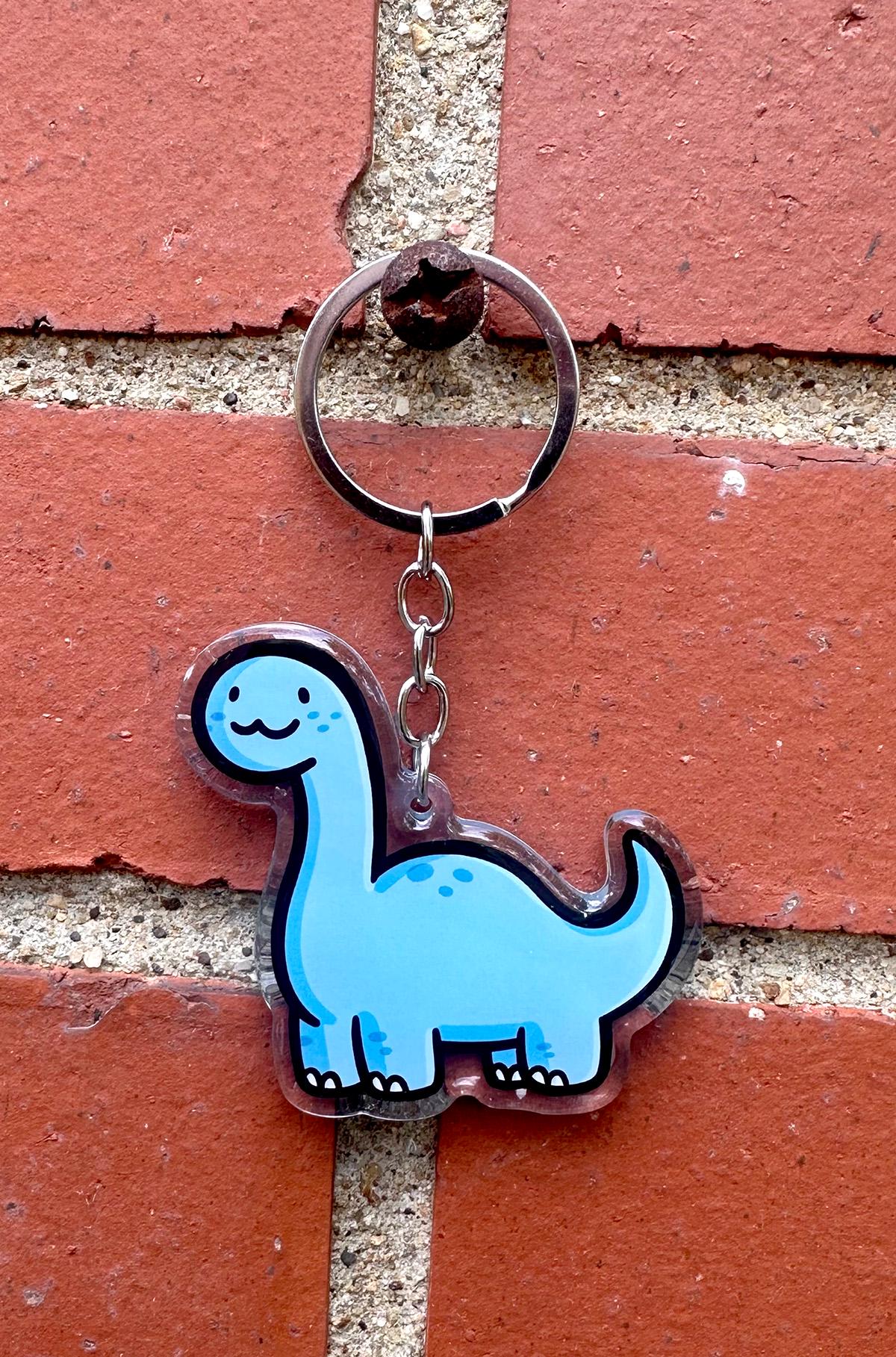 Brontosaurus Keychain