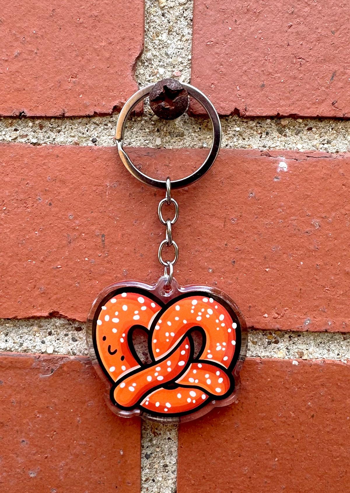 Pretzel Keychain