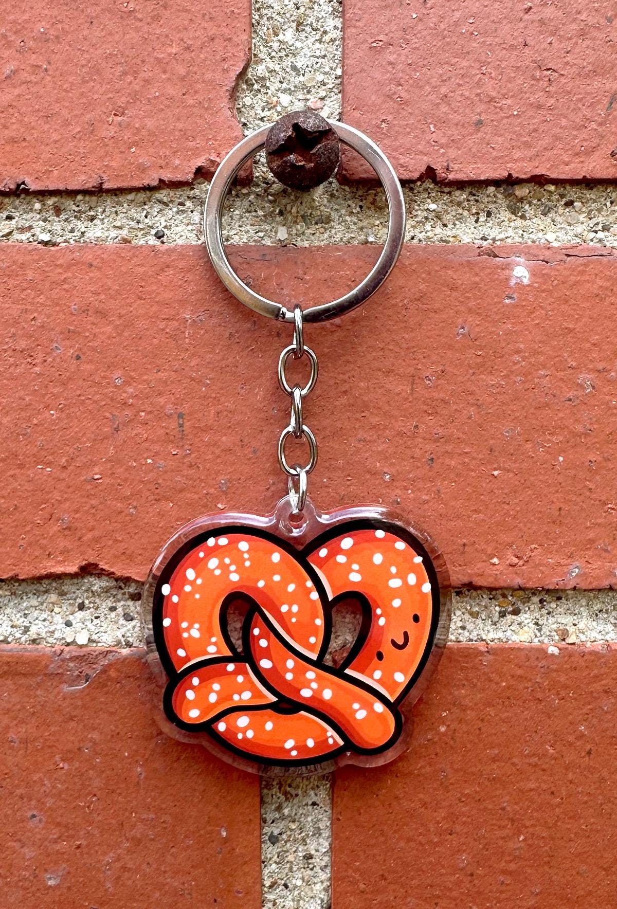 Pretzel Keychain