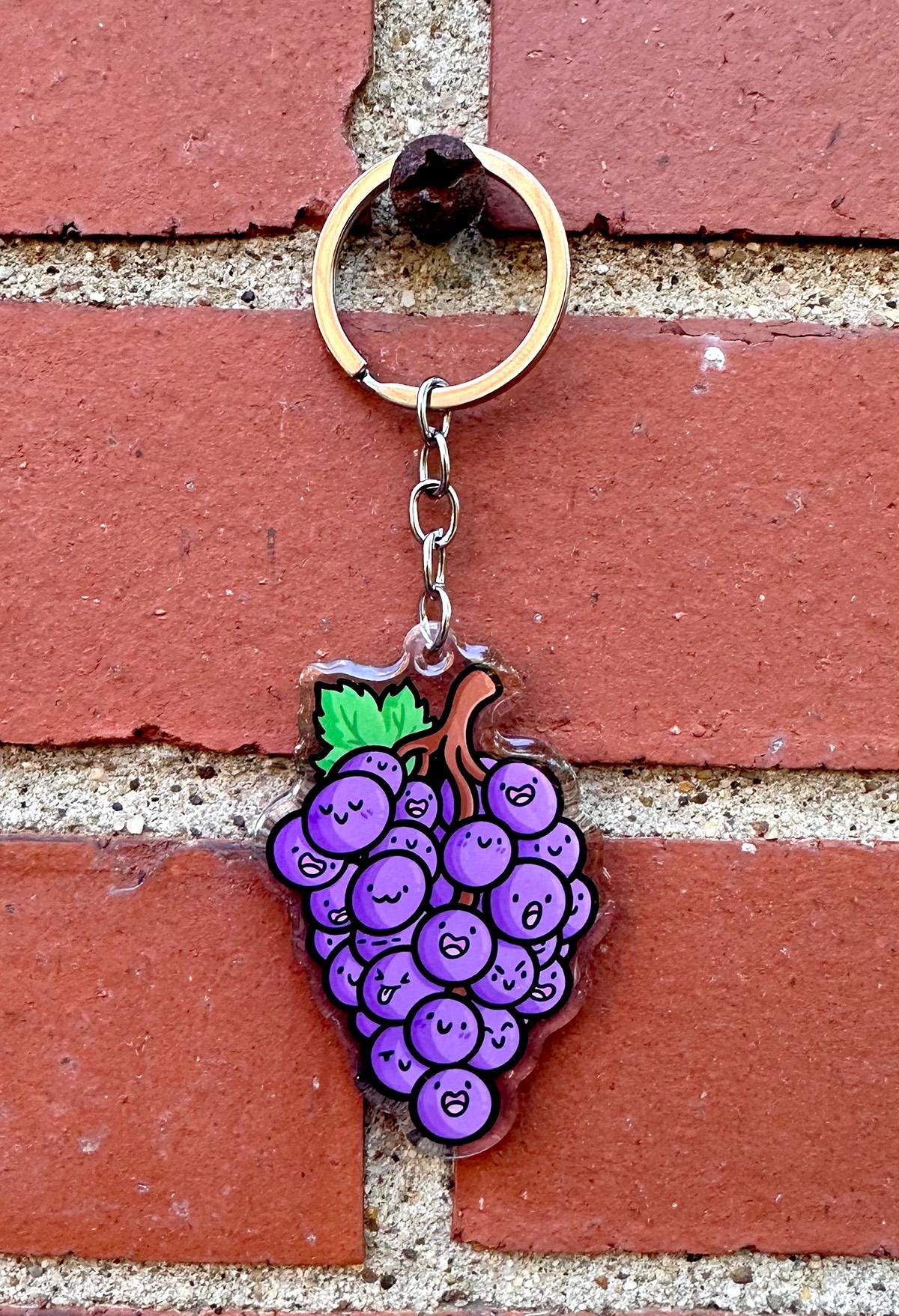Grapes Keychain