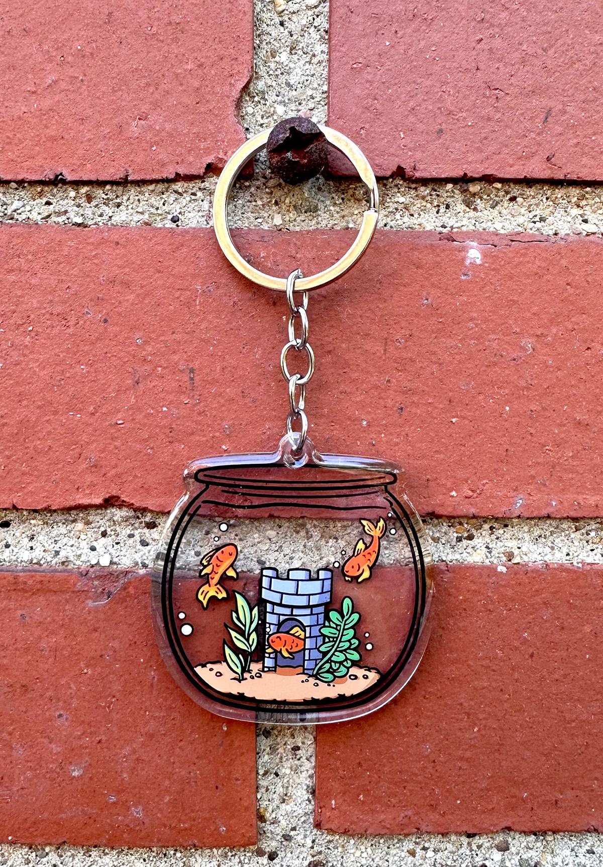 Fish Bowl Keychain
