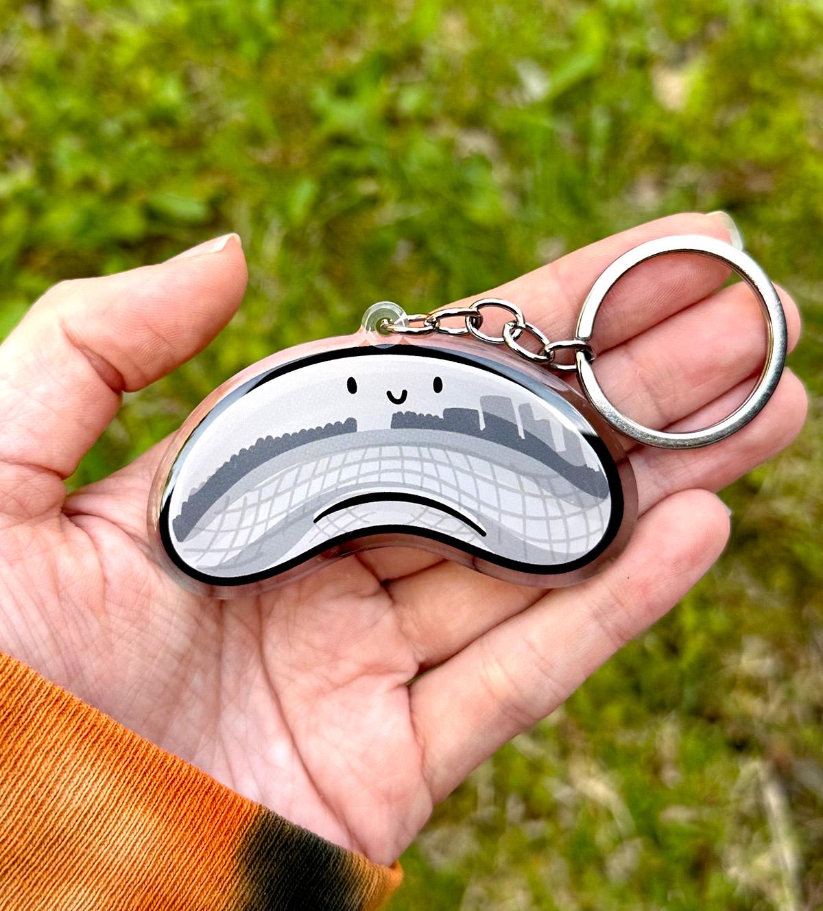 Chicago Bean Keychain