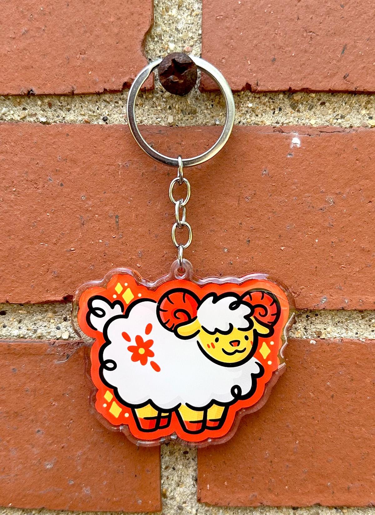 Sheep Zodiac Keychain
