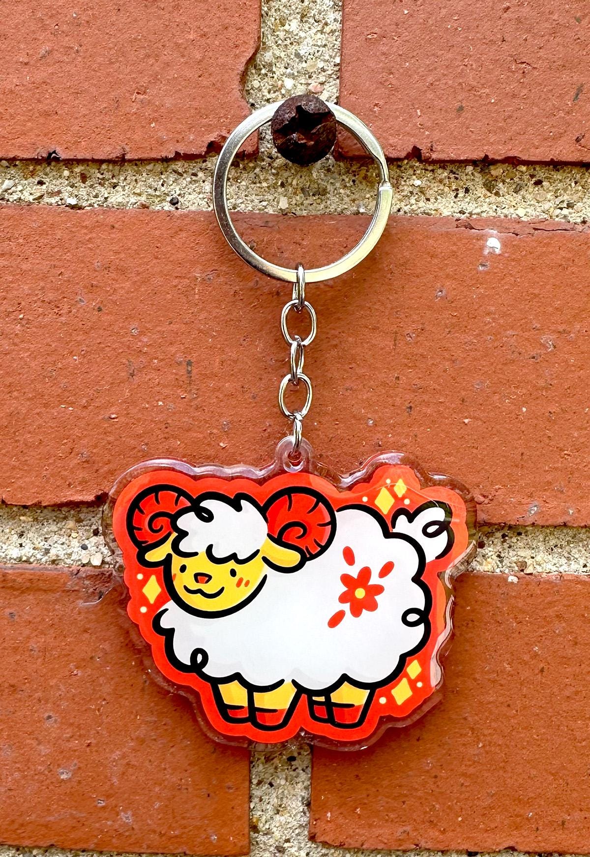 Sheep Zodiac Keychain