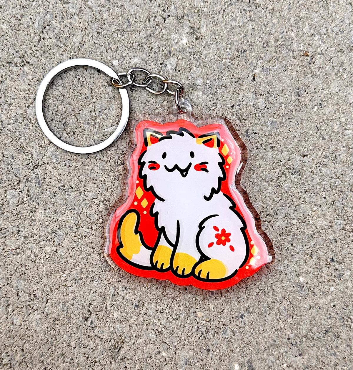 Cat Zodiac Keychain