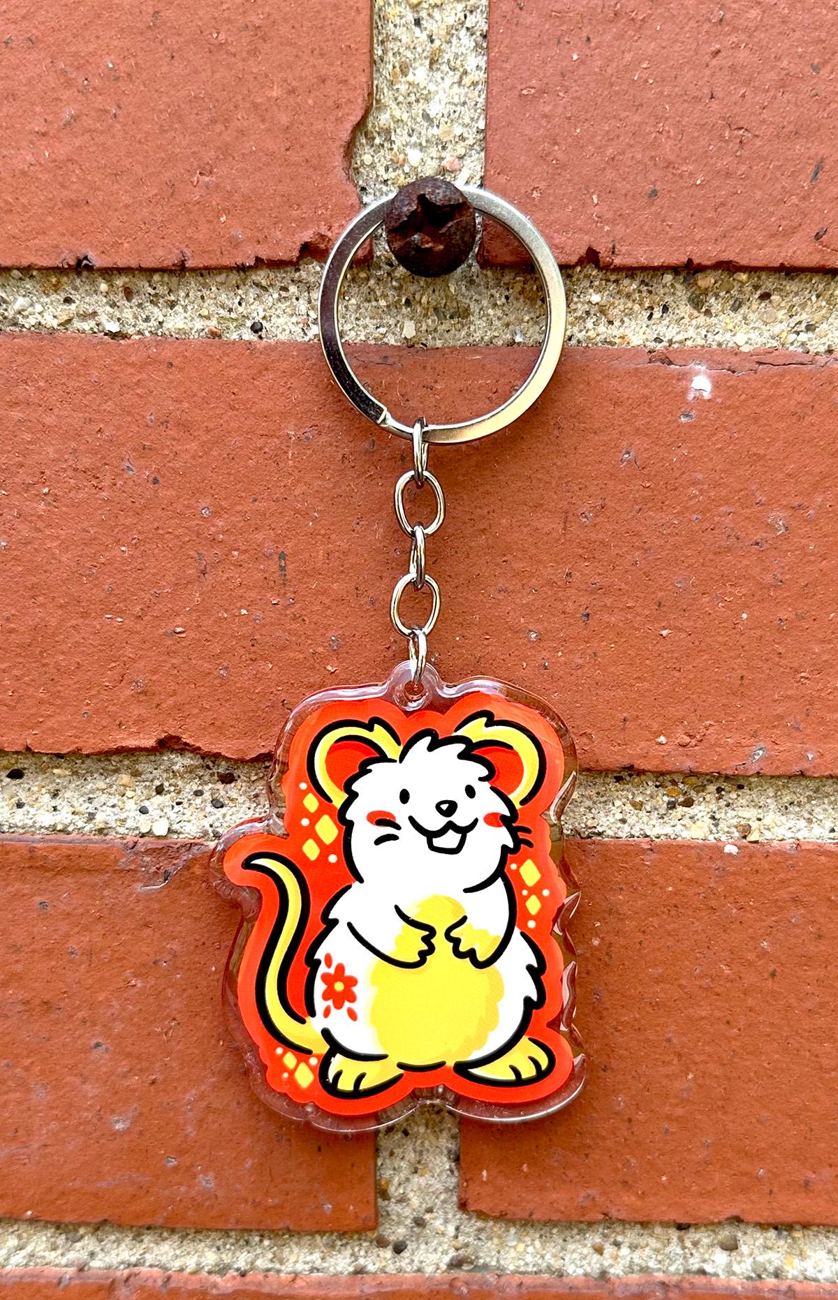 Rat Zodiac Keychain