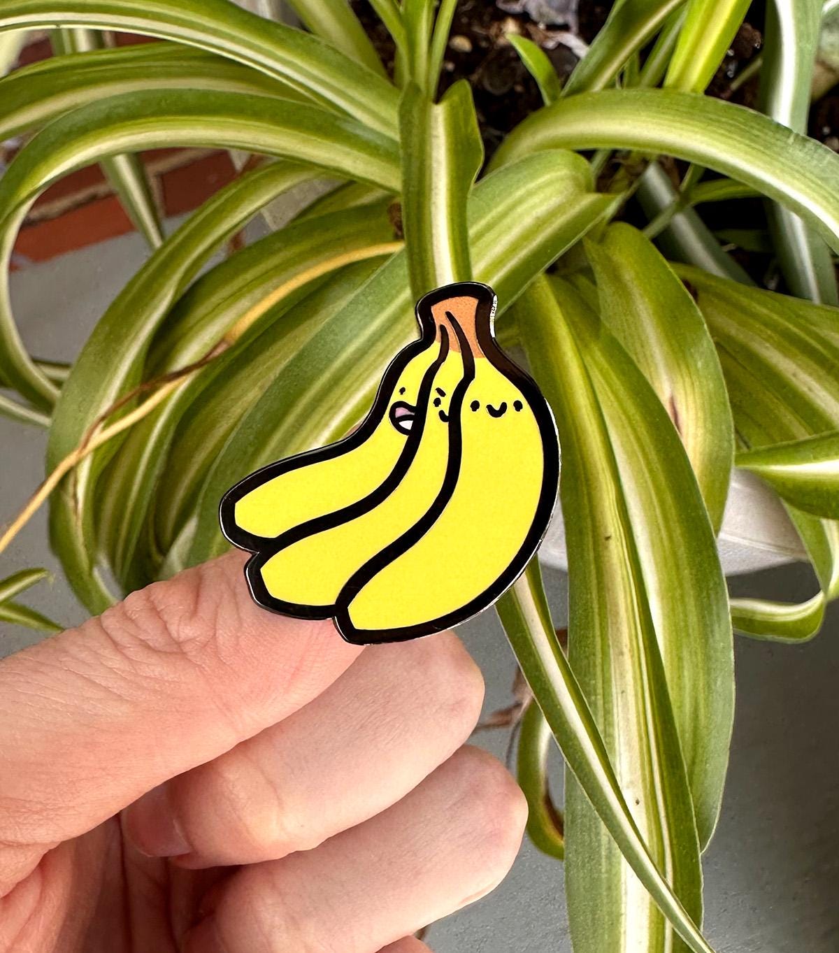 Bananas Enamel Pin