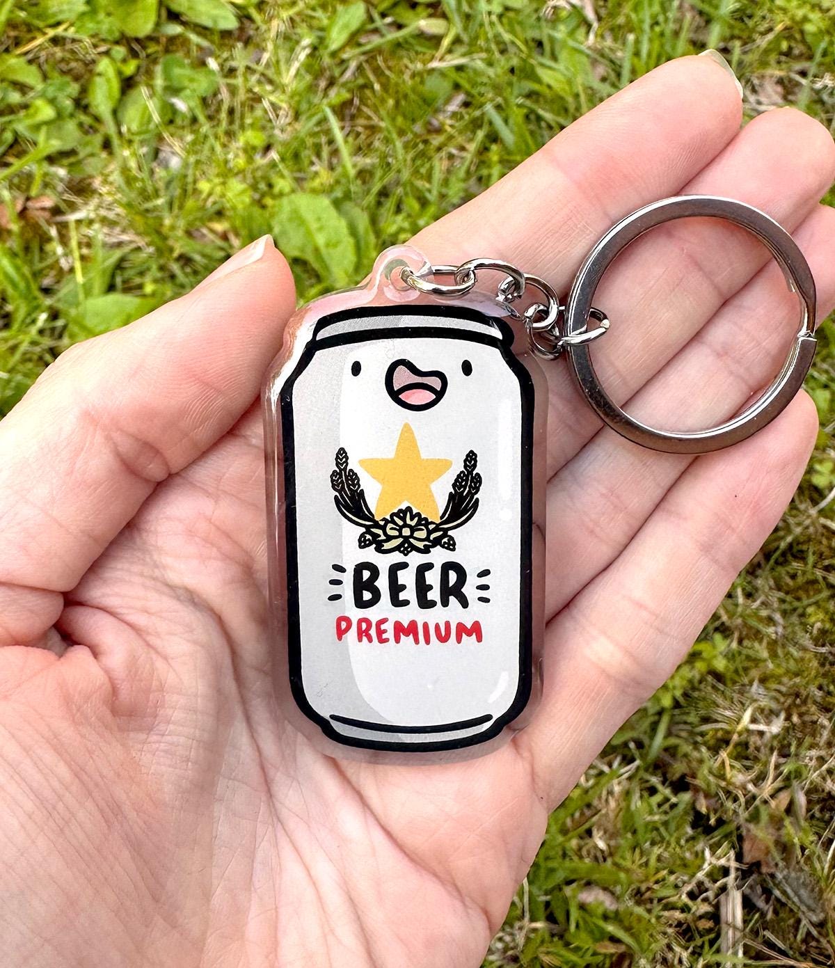 Japanese Beer Keychain