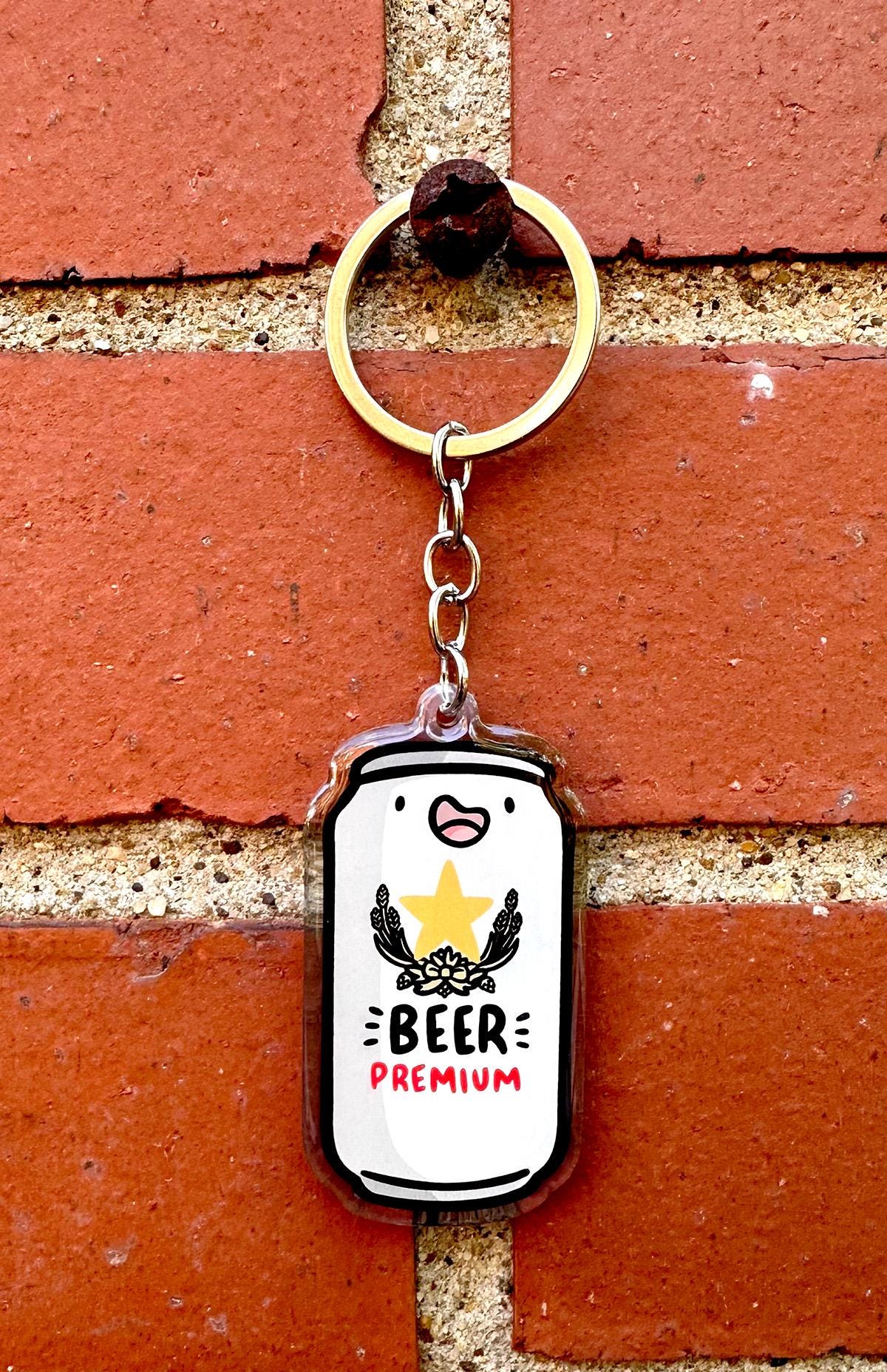 Japanese Beer Keychain