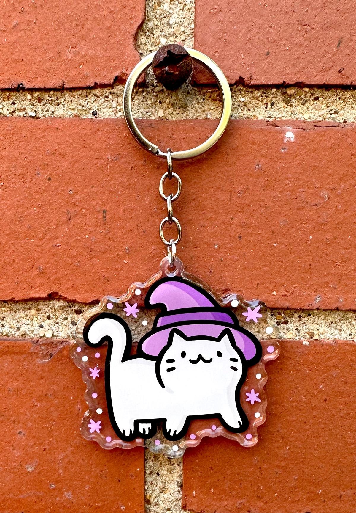 Witch Cat Keychain