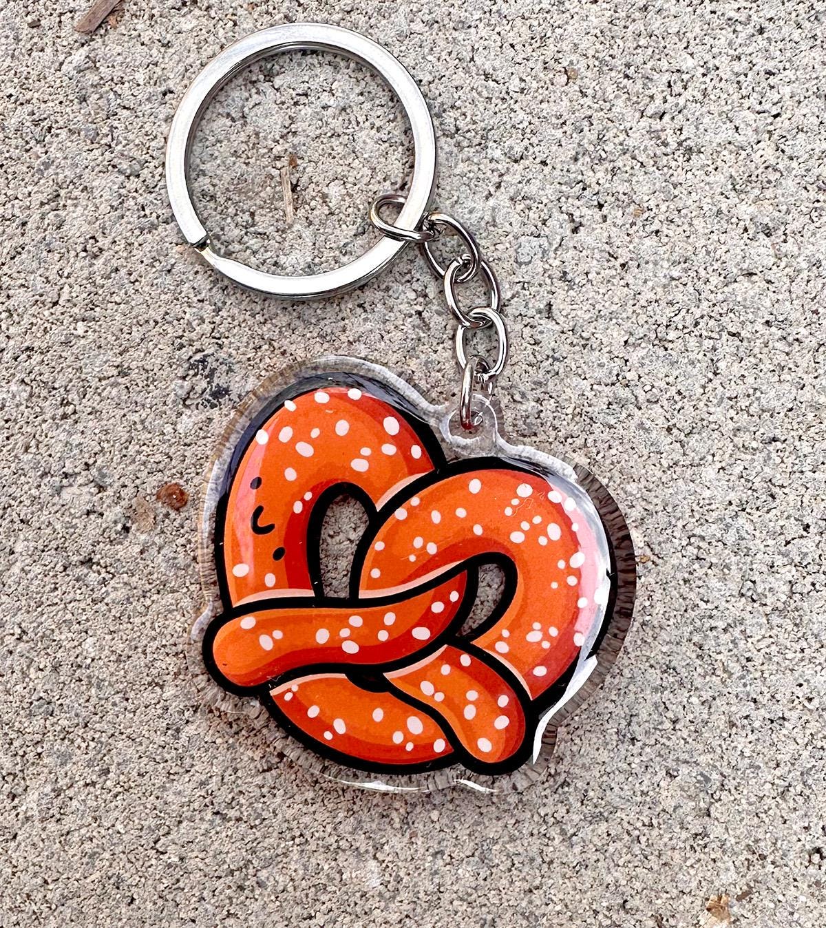 Pretzel Keychain