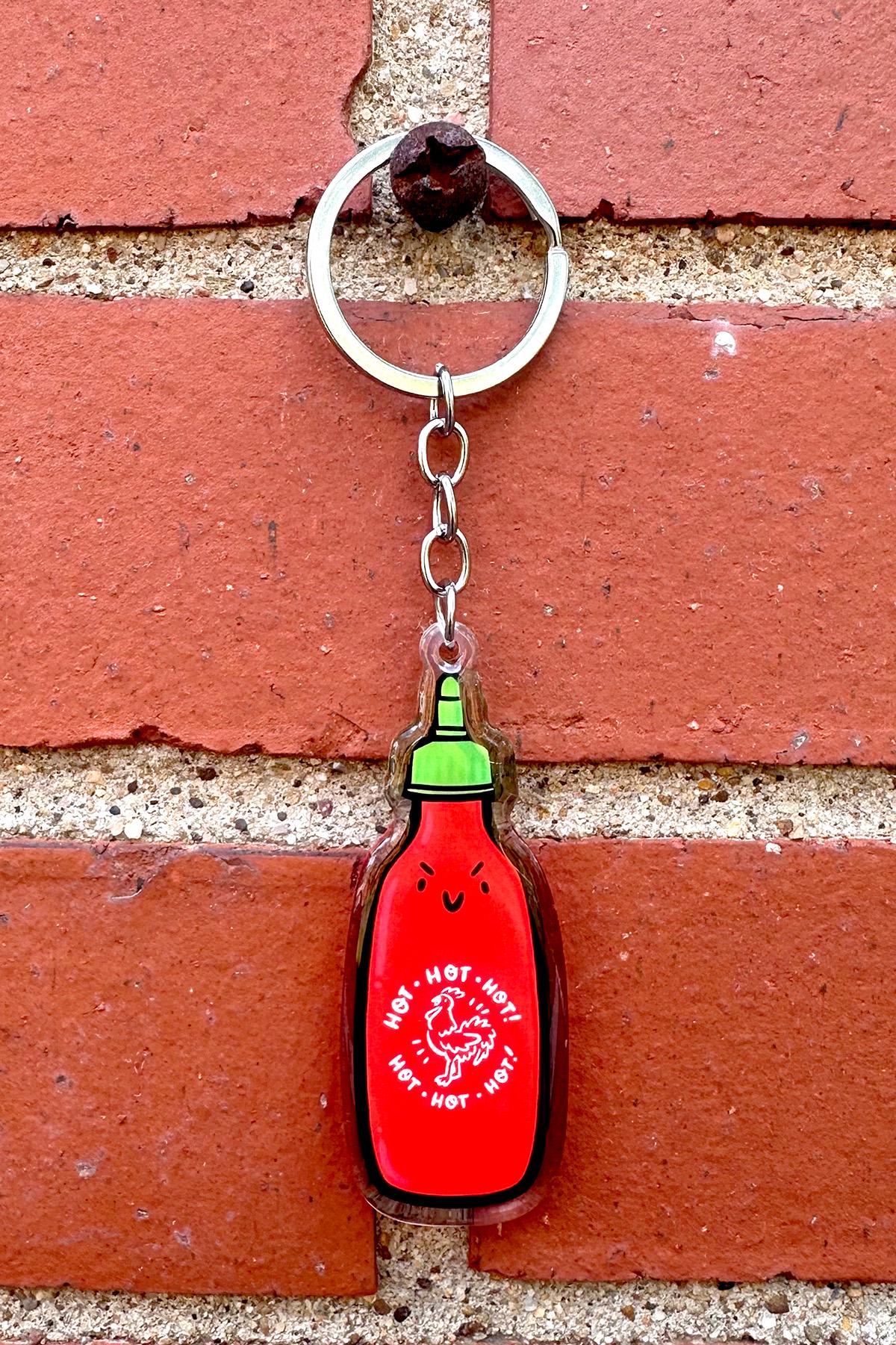 Sriracha Keychain