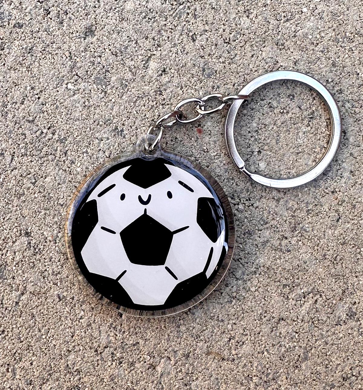 Soccer Keychain