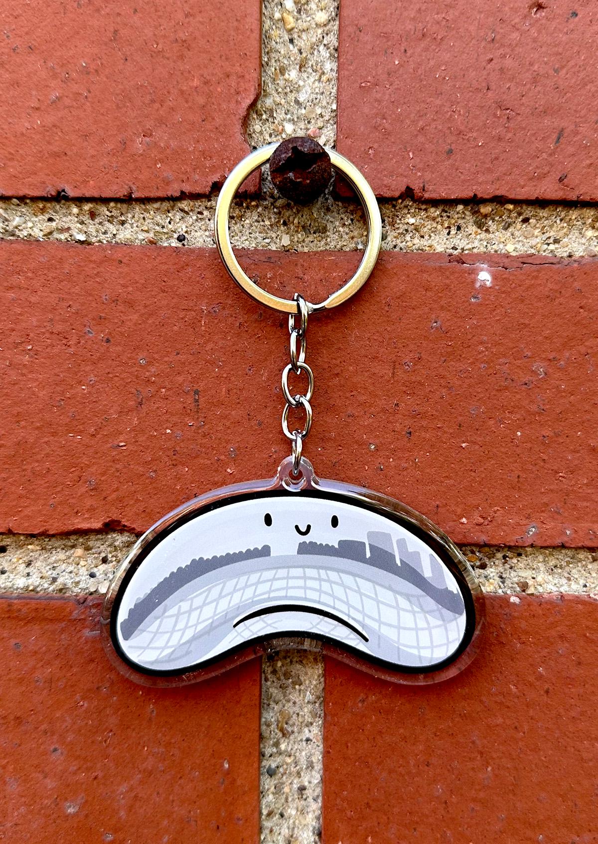 Chicago Bean Keychain
