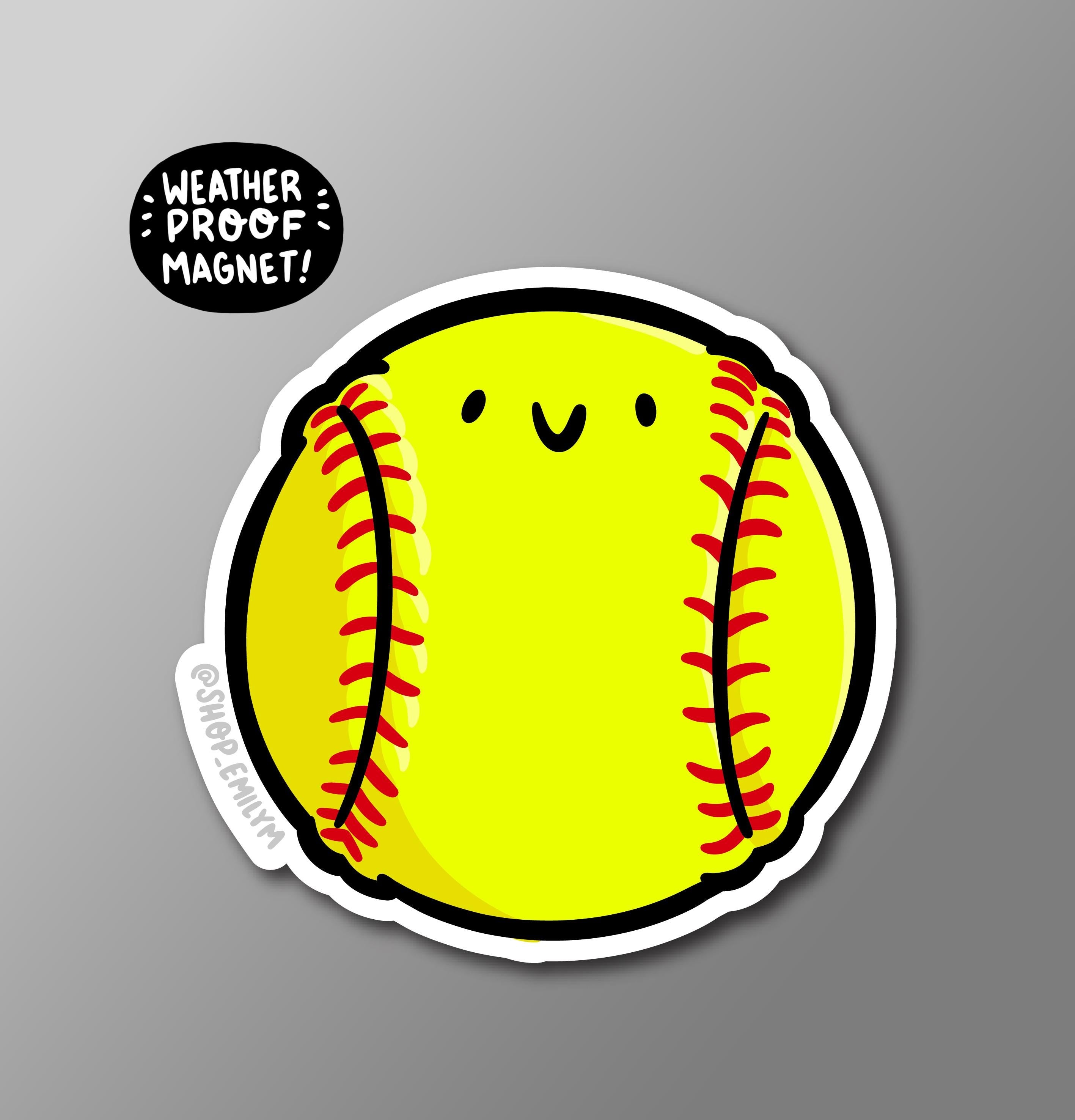 Softball Magnet