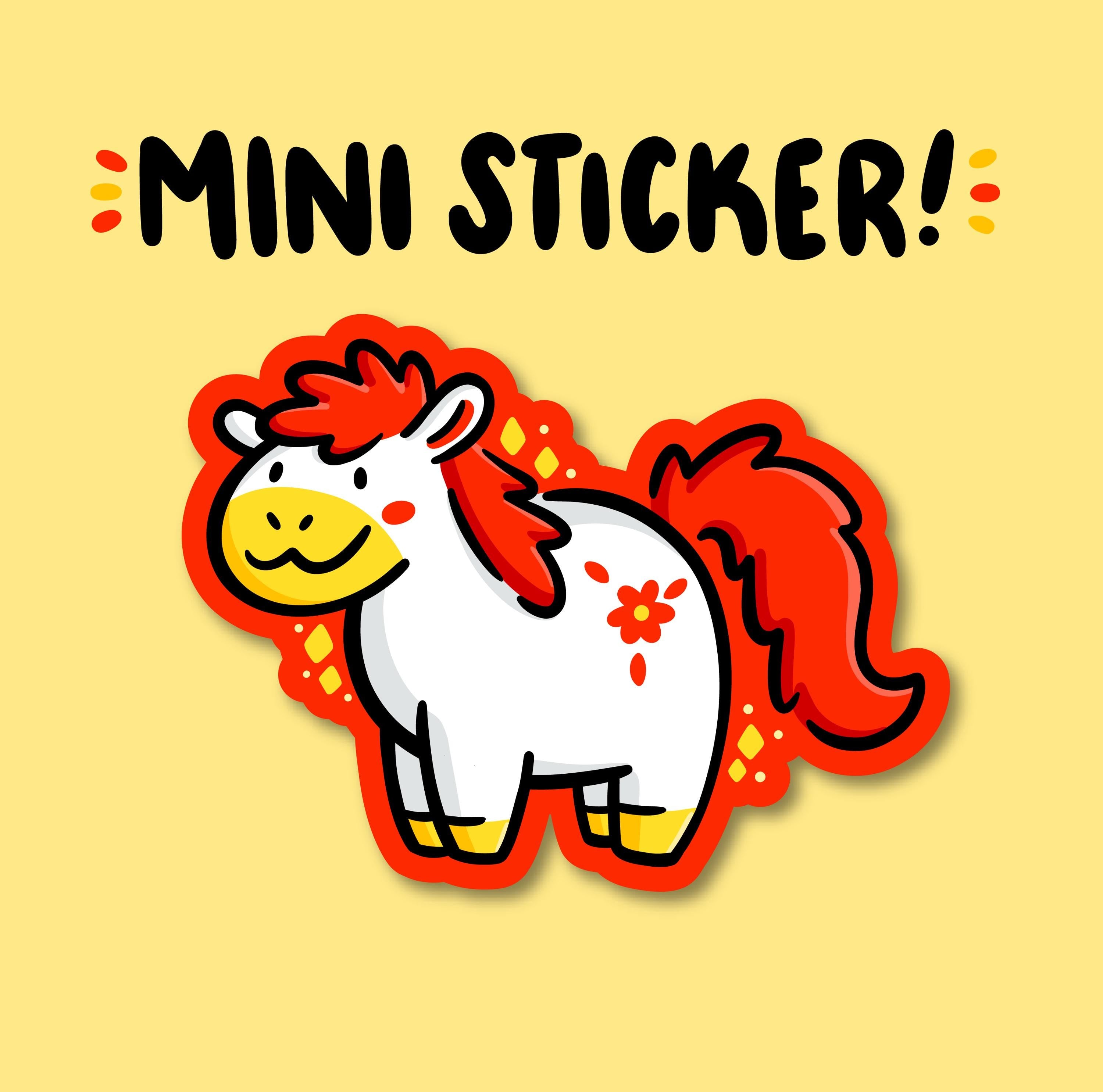 Horse Zodiac Mini Sticker