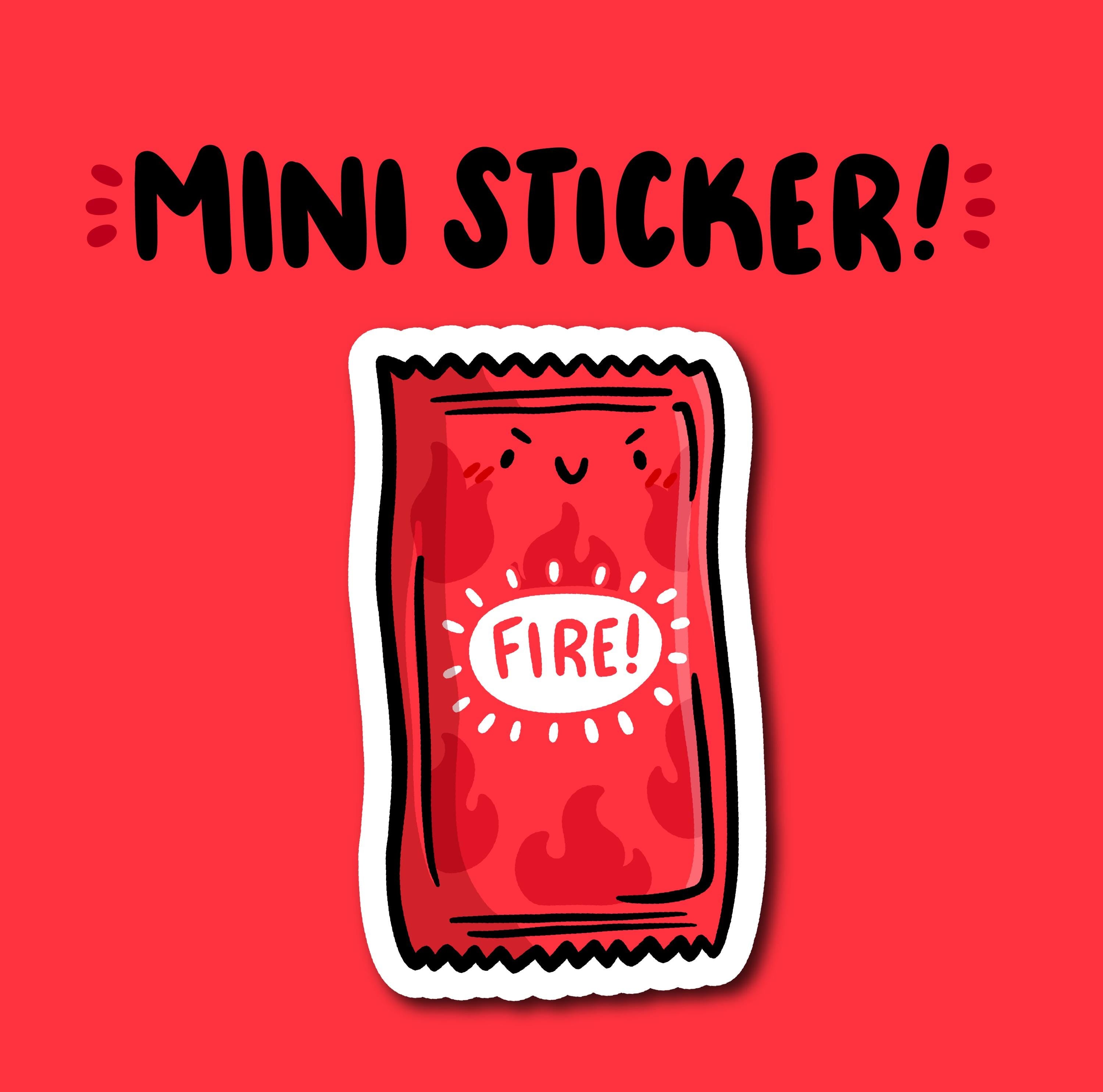Taco Sauce Mini Sticker (Fire)