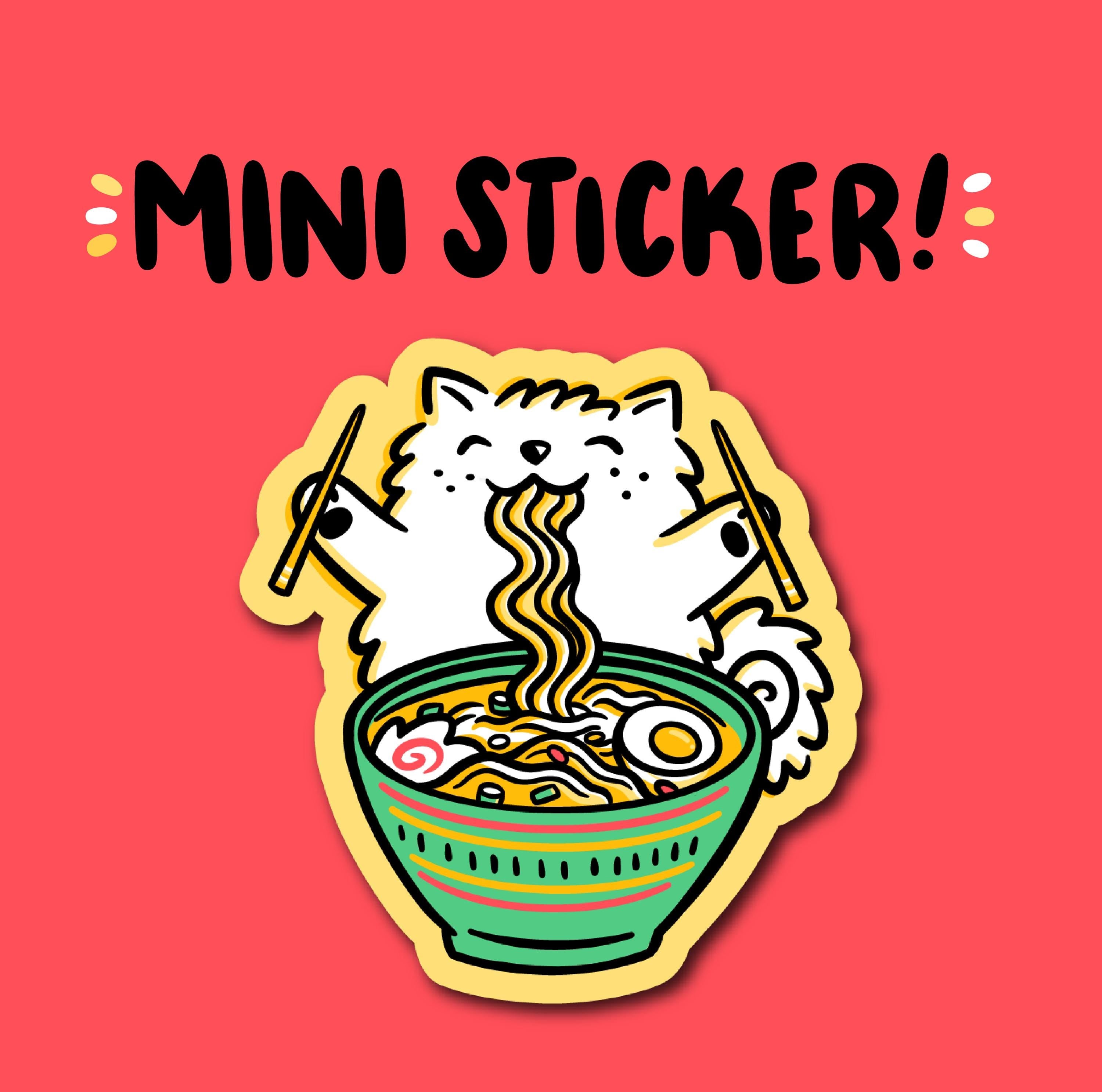 Ramen Dog Mini Sticker