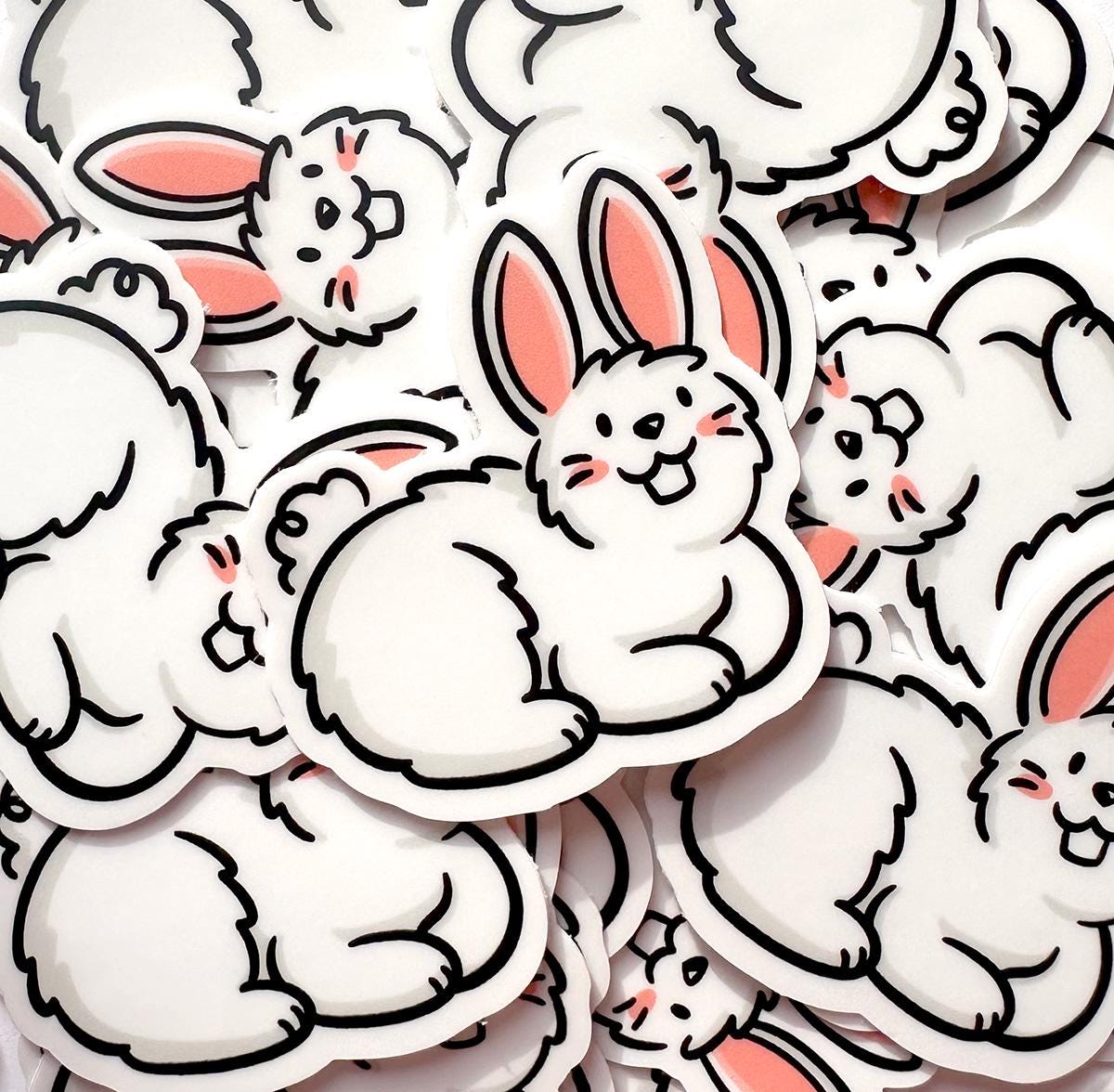 Bunny Mini Sticker (White)