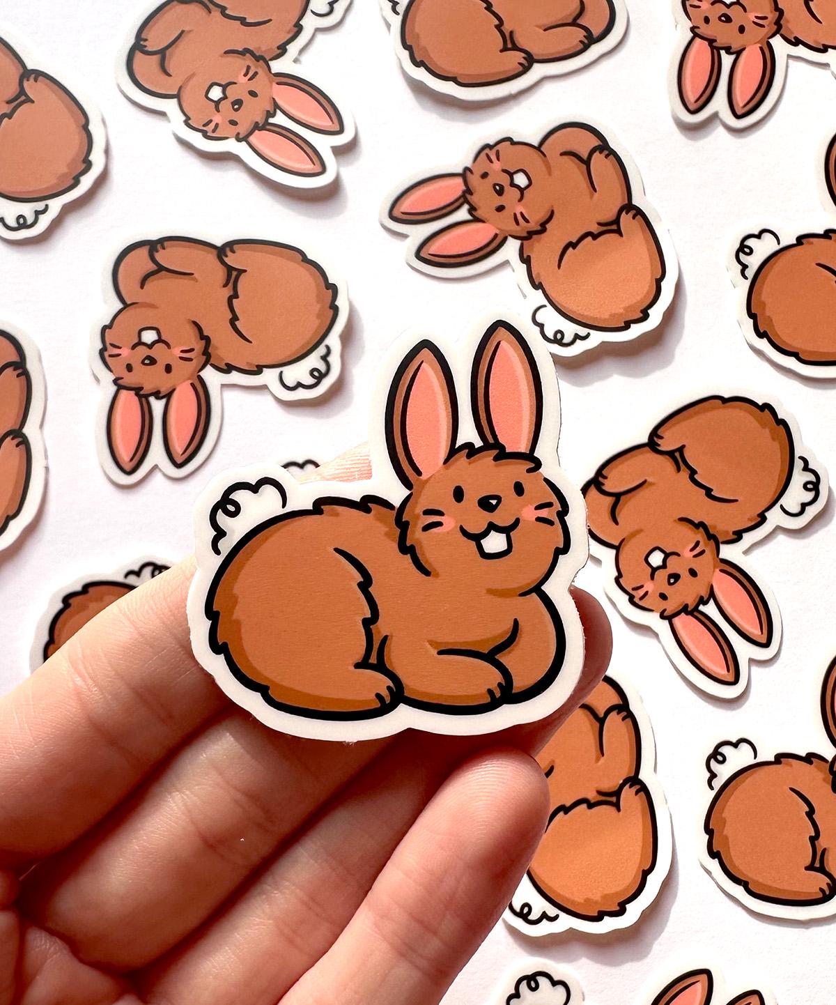 Bunny Mini Sticker (Brown)