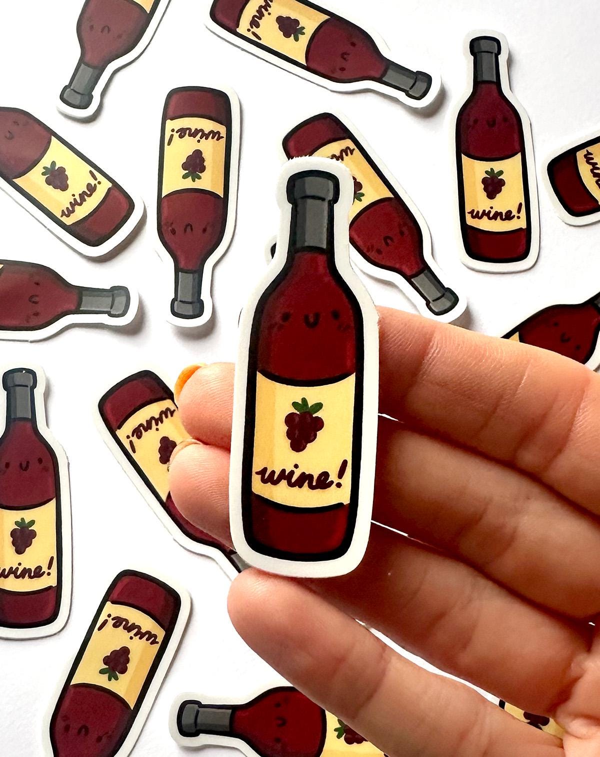 Wine Bottle Mini Sticker