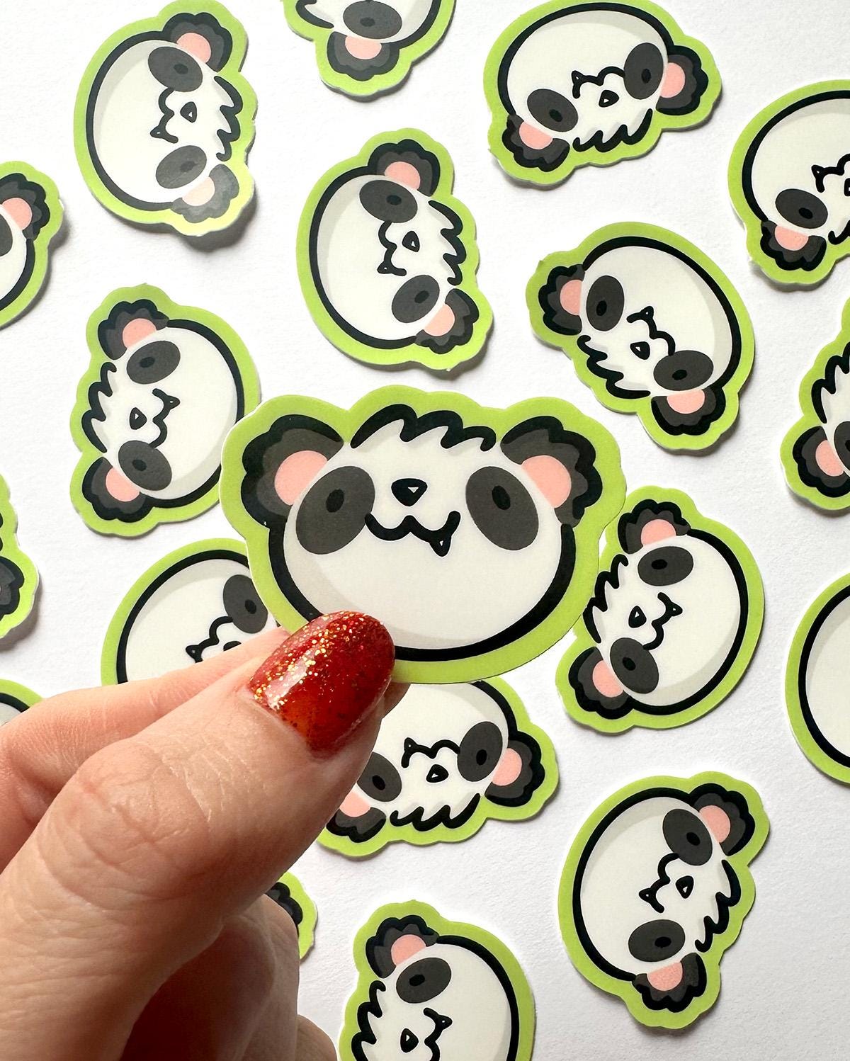 Panda Face Mini Sticker