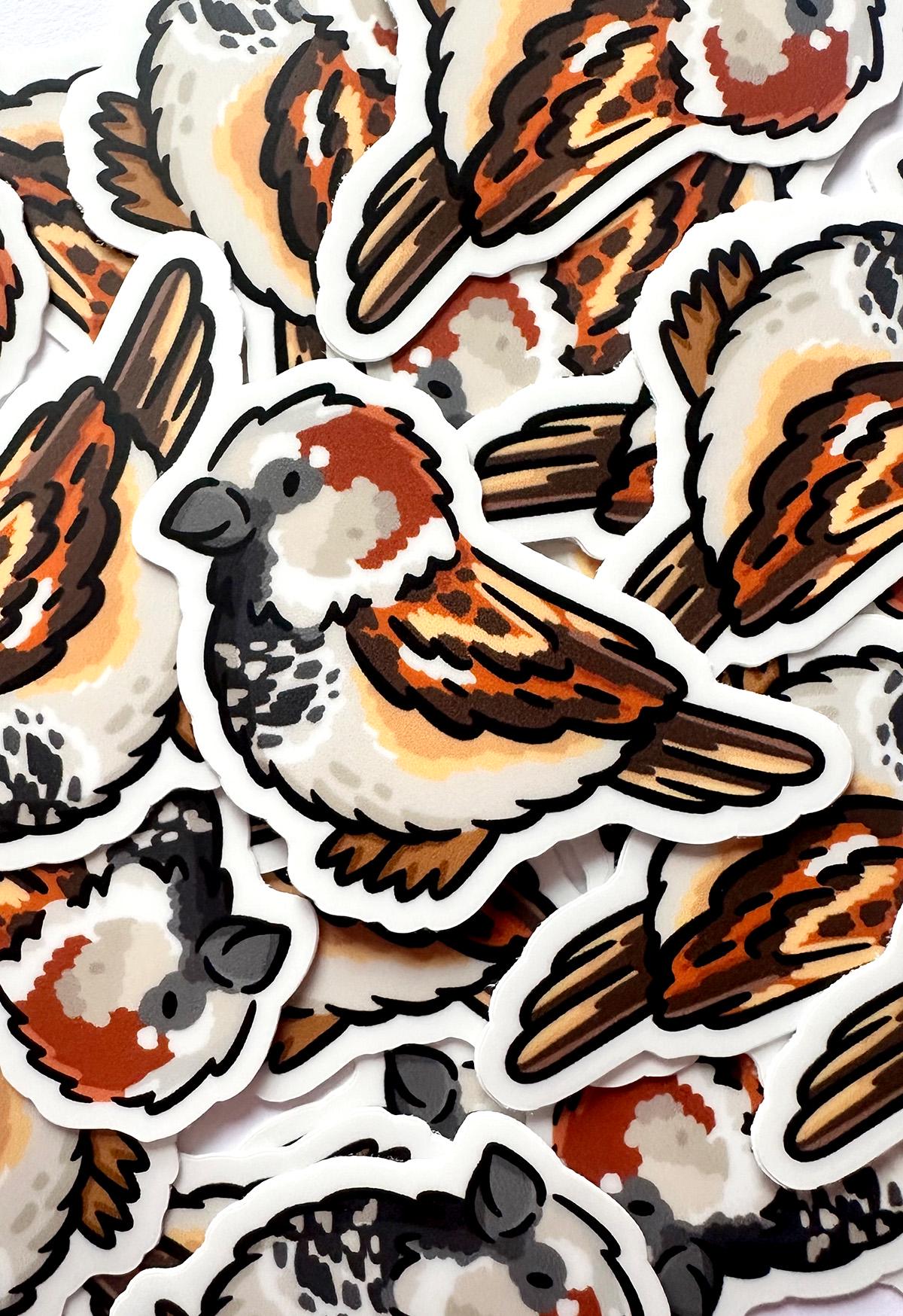 Sparrow Mini Sticker
