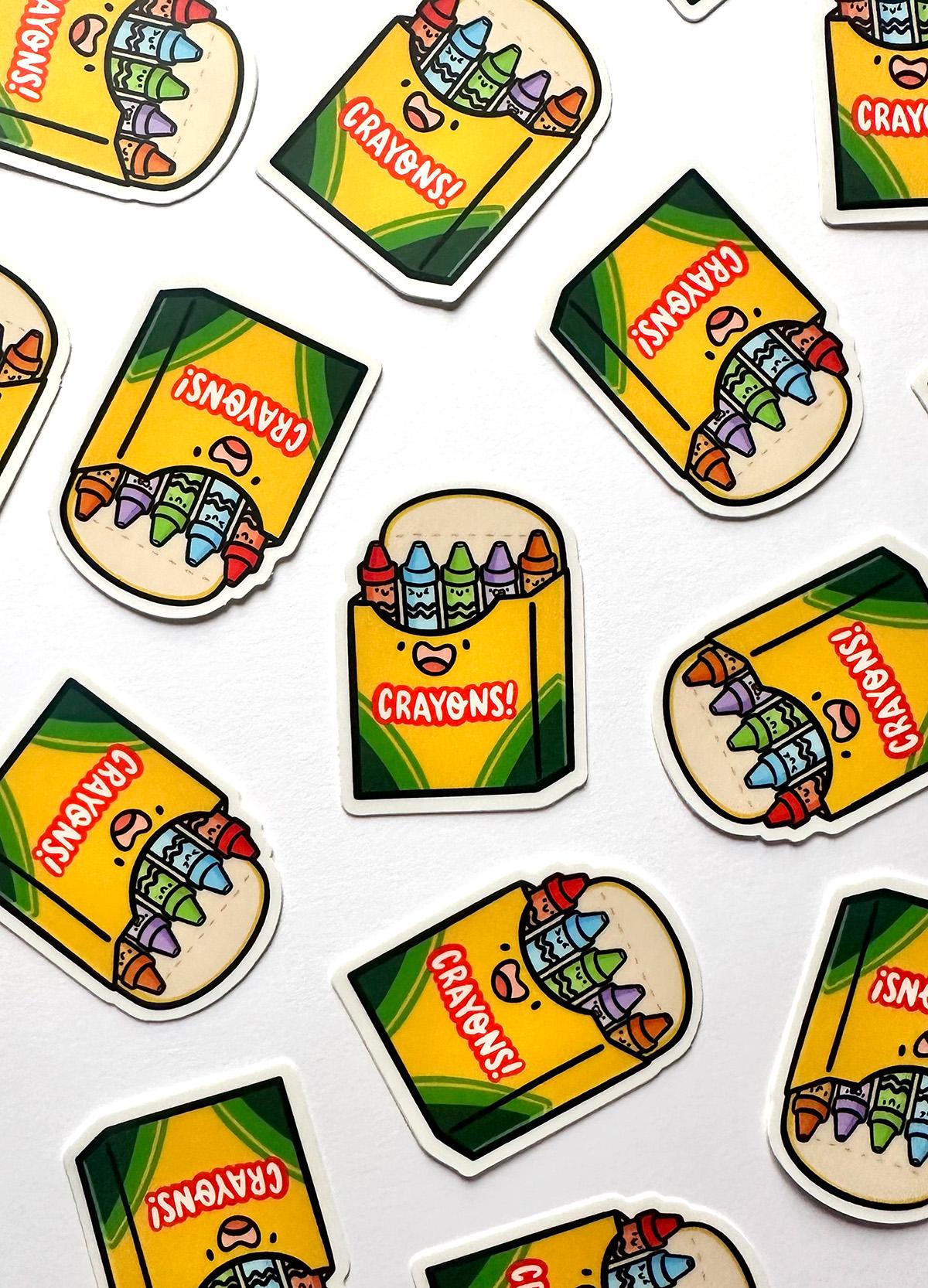 Crayons Mini Sticker