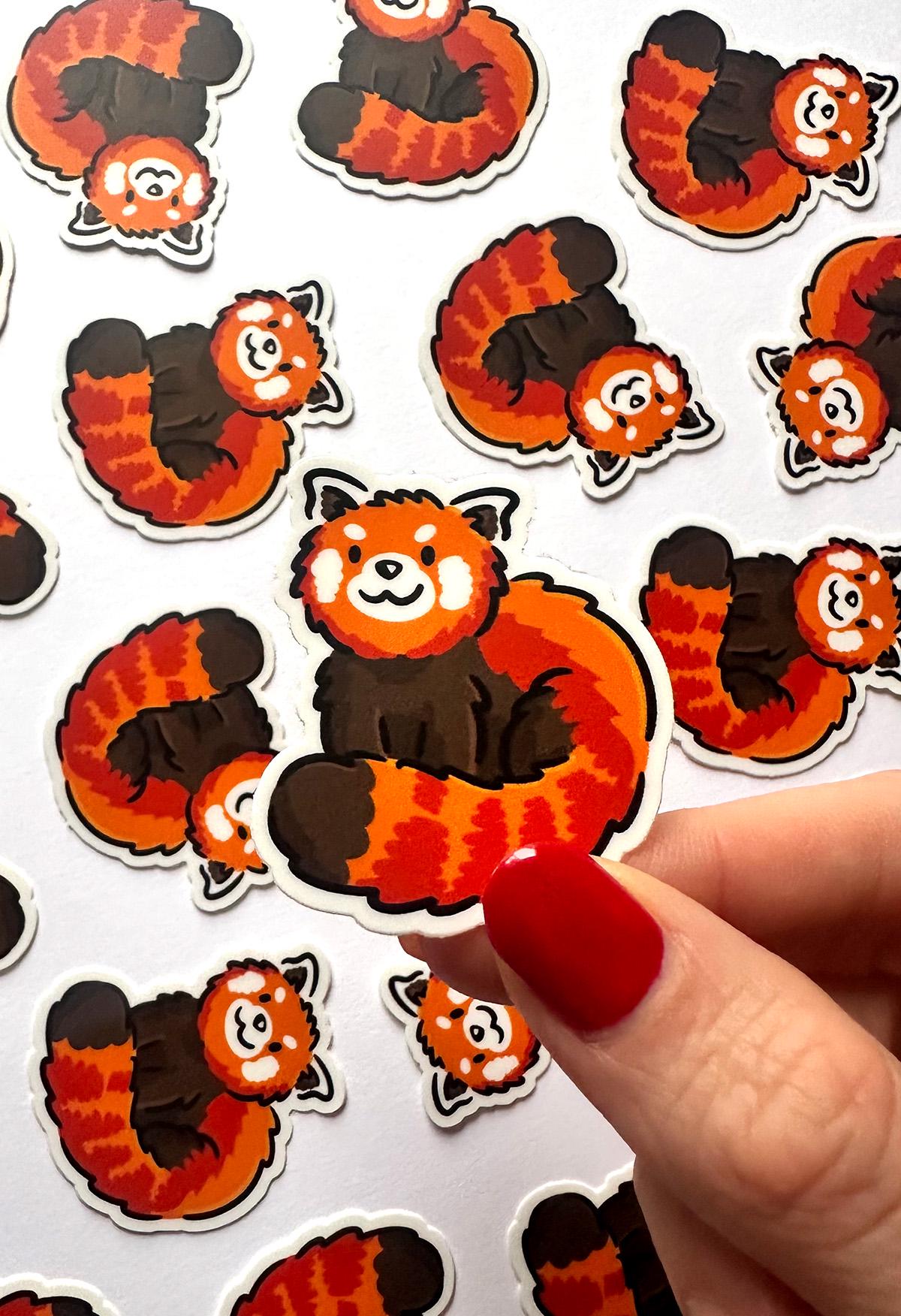 Red Panda Mini Sticker
