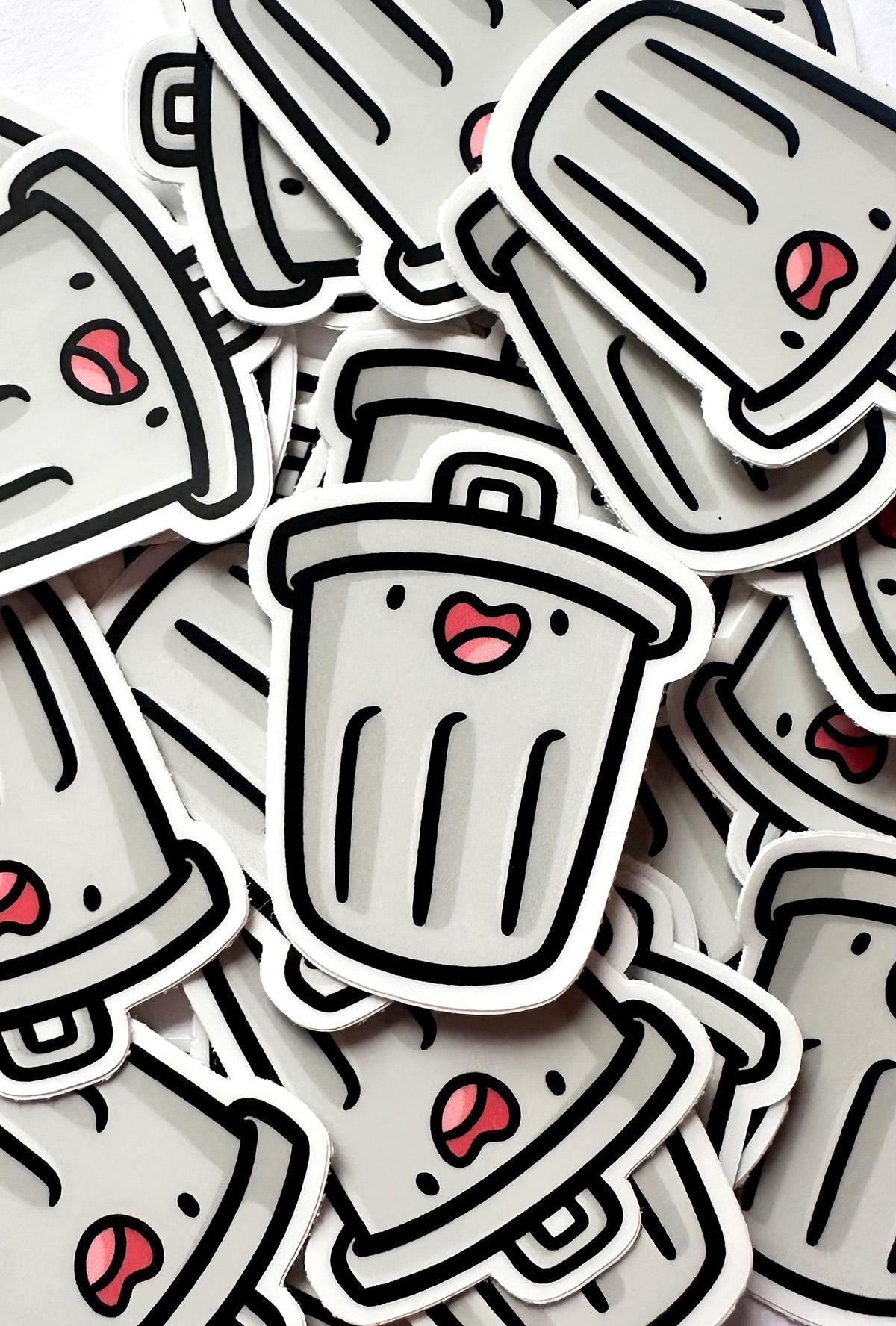 Trash Can Mini Sticker
