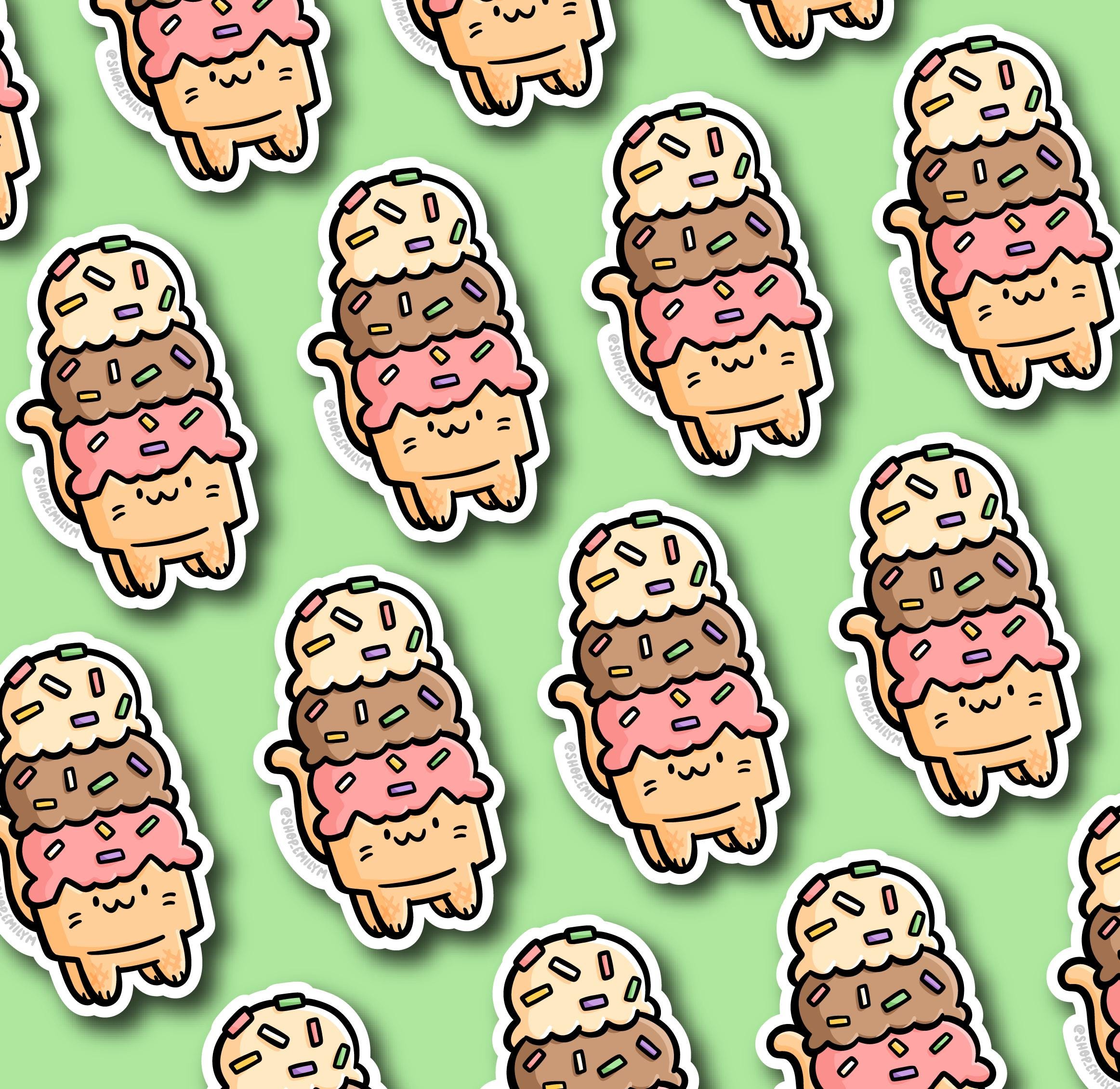 Ice Cream Cat Magnet