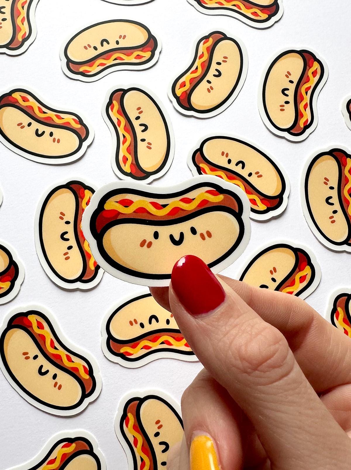 Hot Dog Mini Sticker