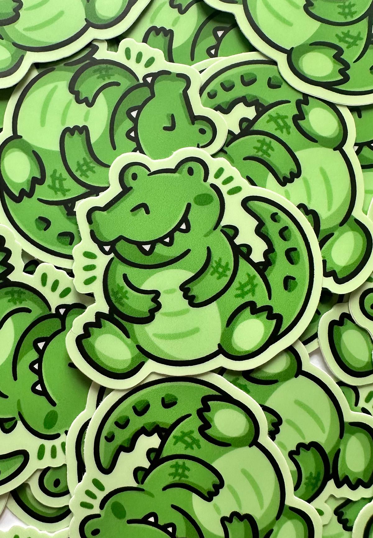 Crocodile Mini Sticker