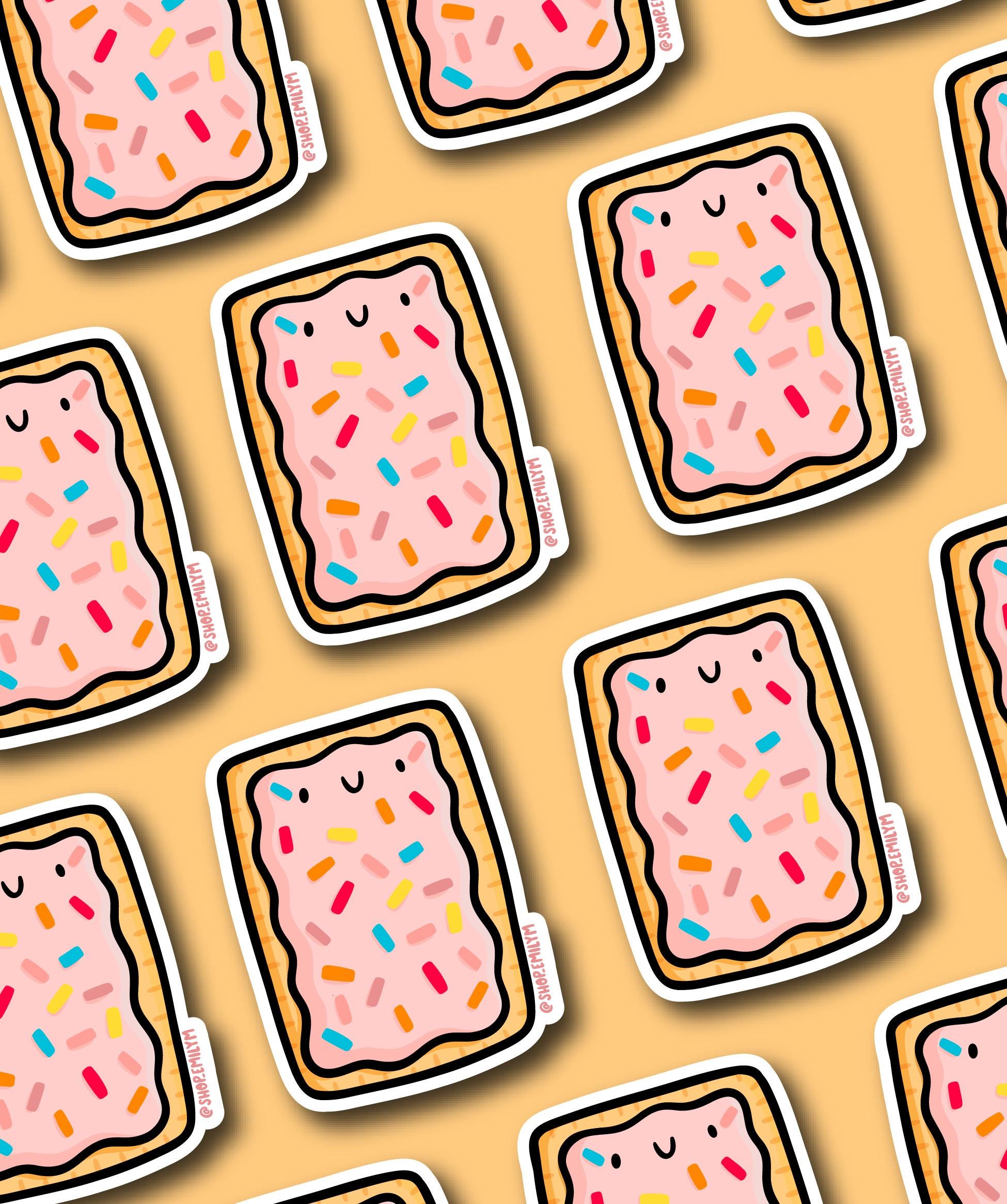 Strawberry Milkshake Toaster Pastry Sticker