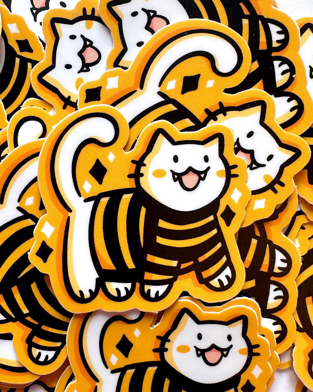 Yinzer Kitty Mini Sticker