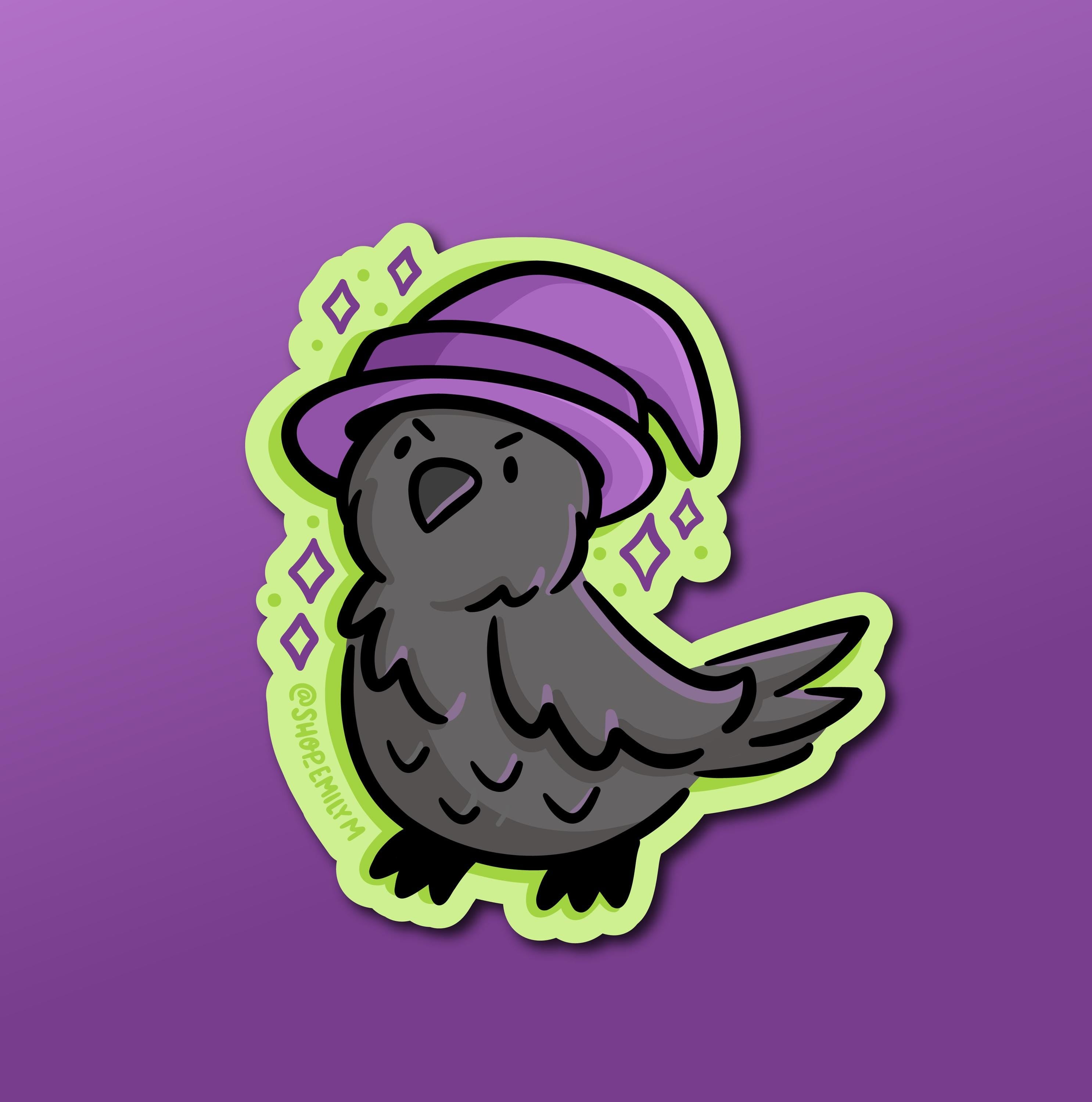 Witch Crow Magnet