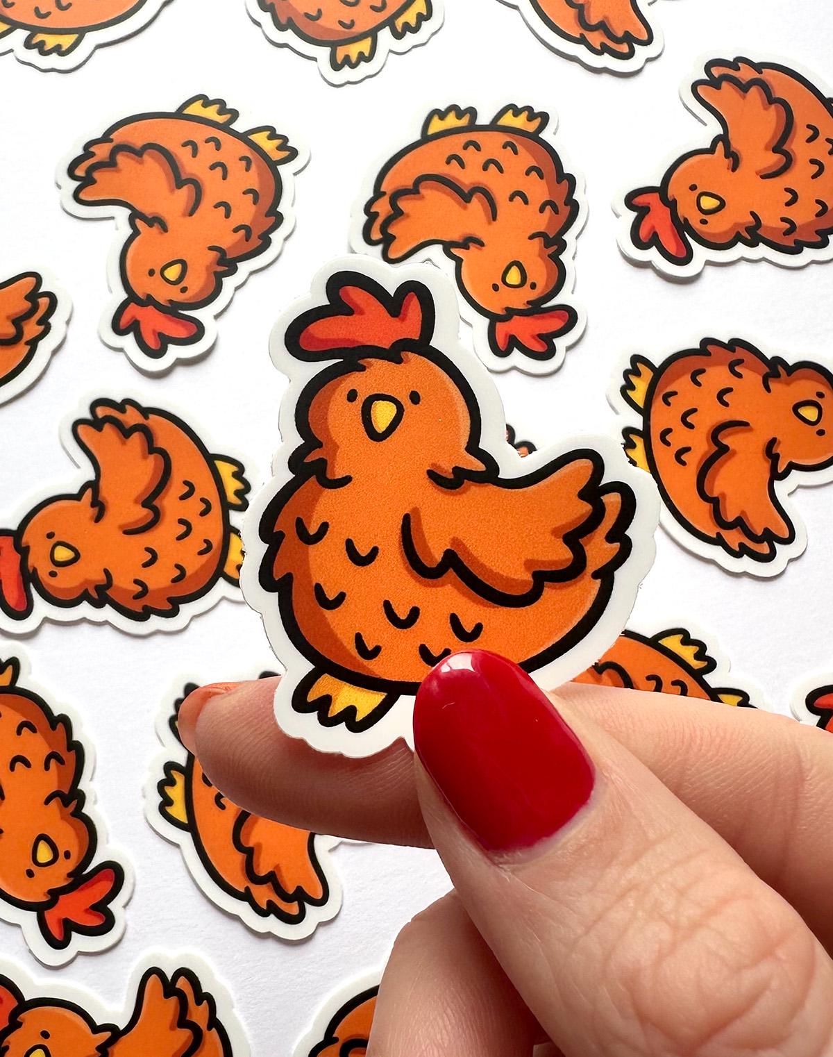 Chicken Mini Sticker