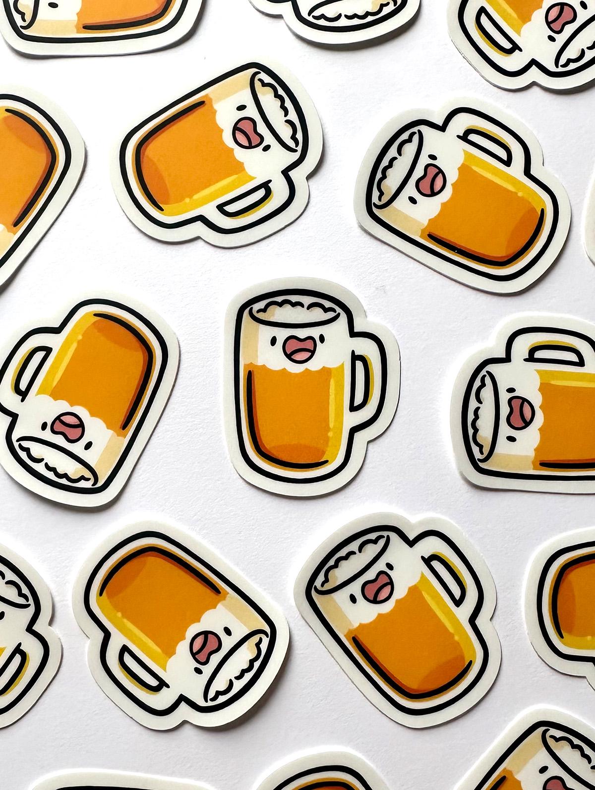 Beer Mug Mini Sticker