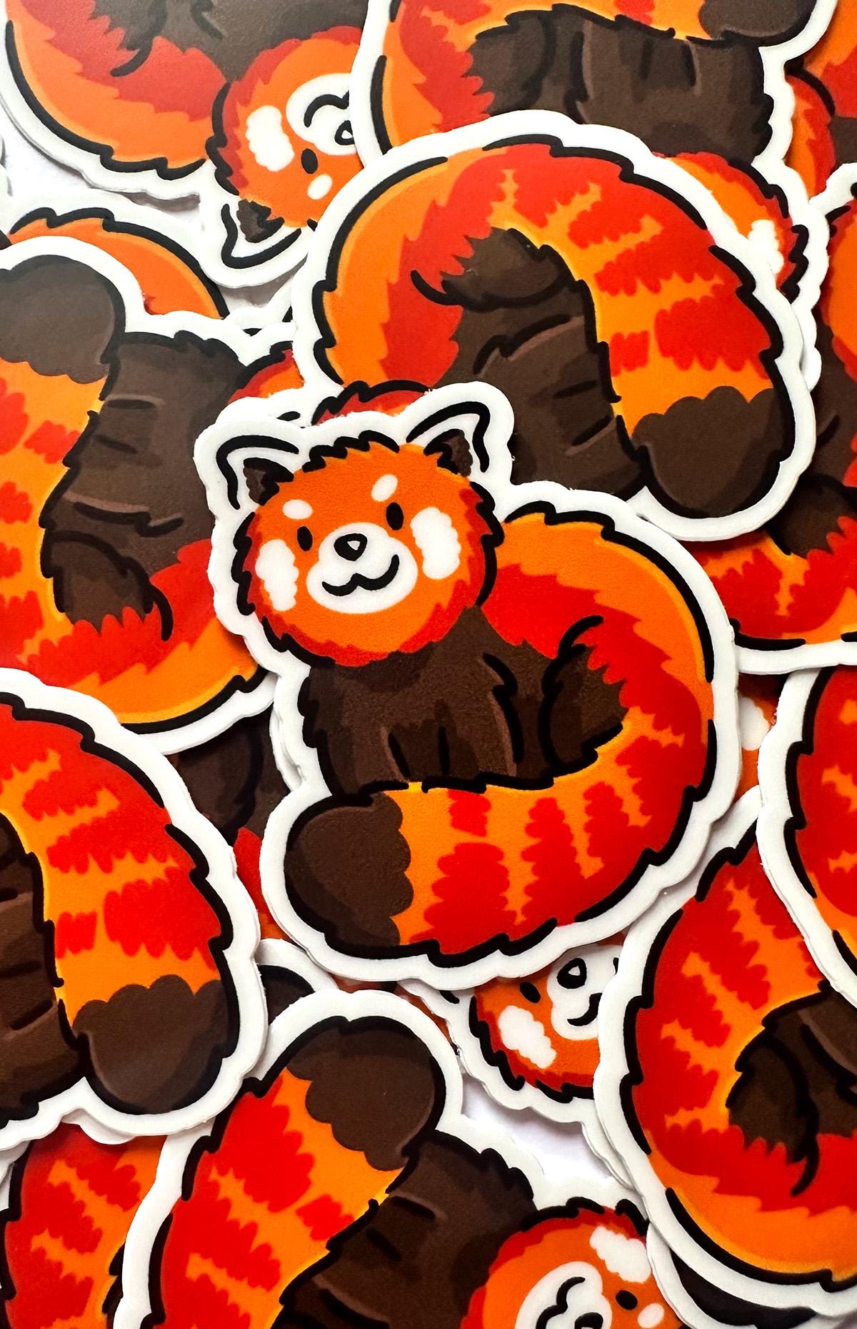 Red Panda Mini Sticker