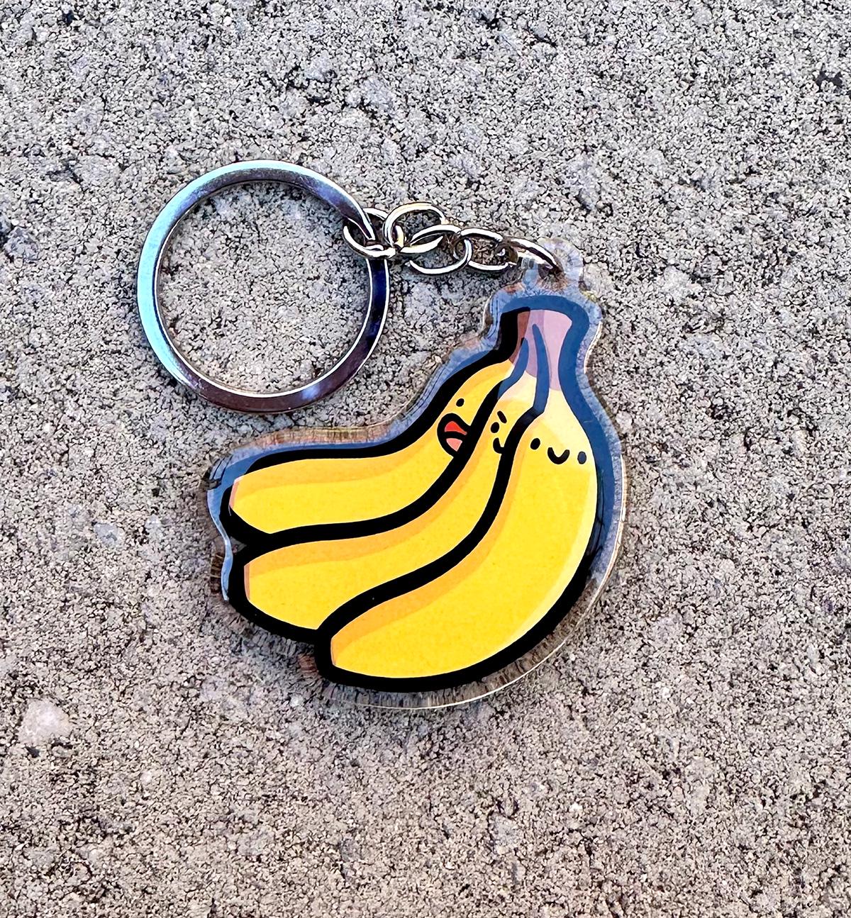 Bananas Keychain