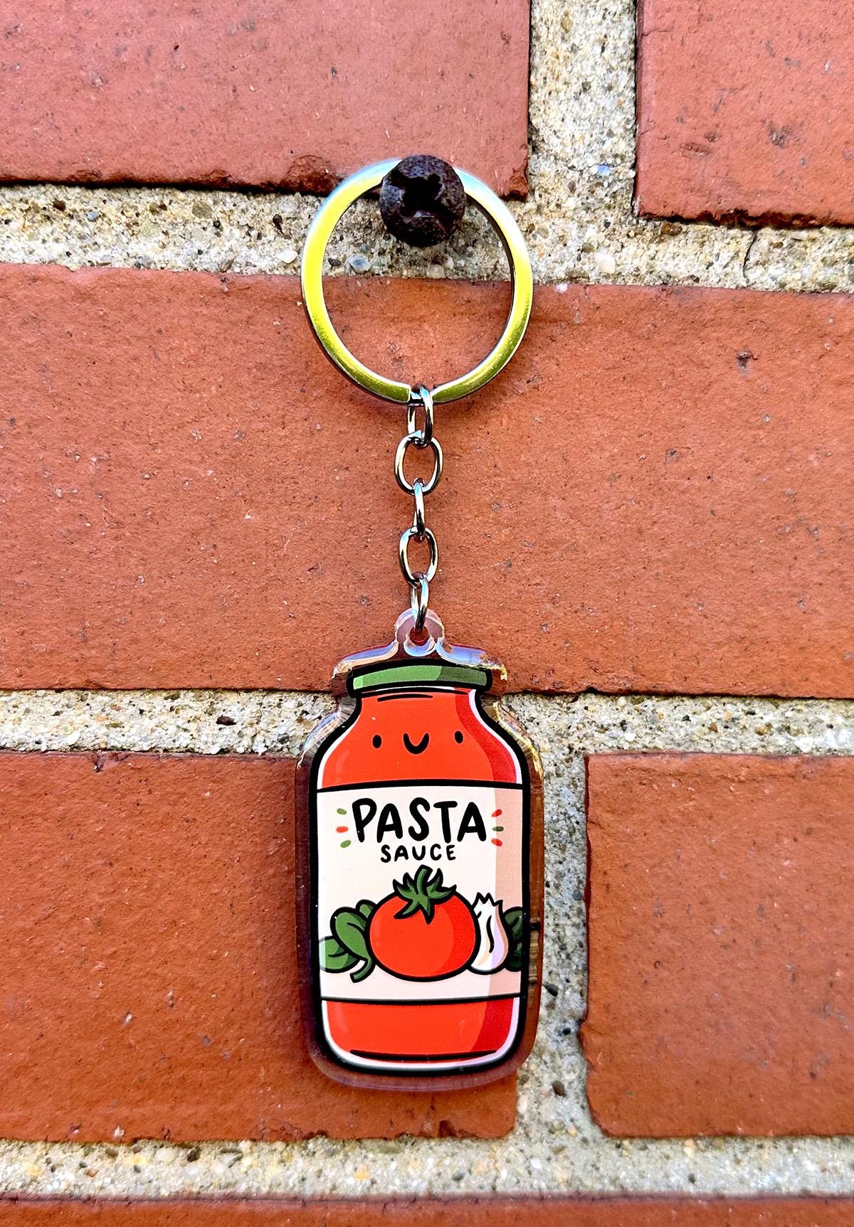 Pasta Sauce Keychain
