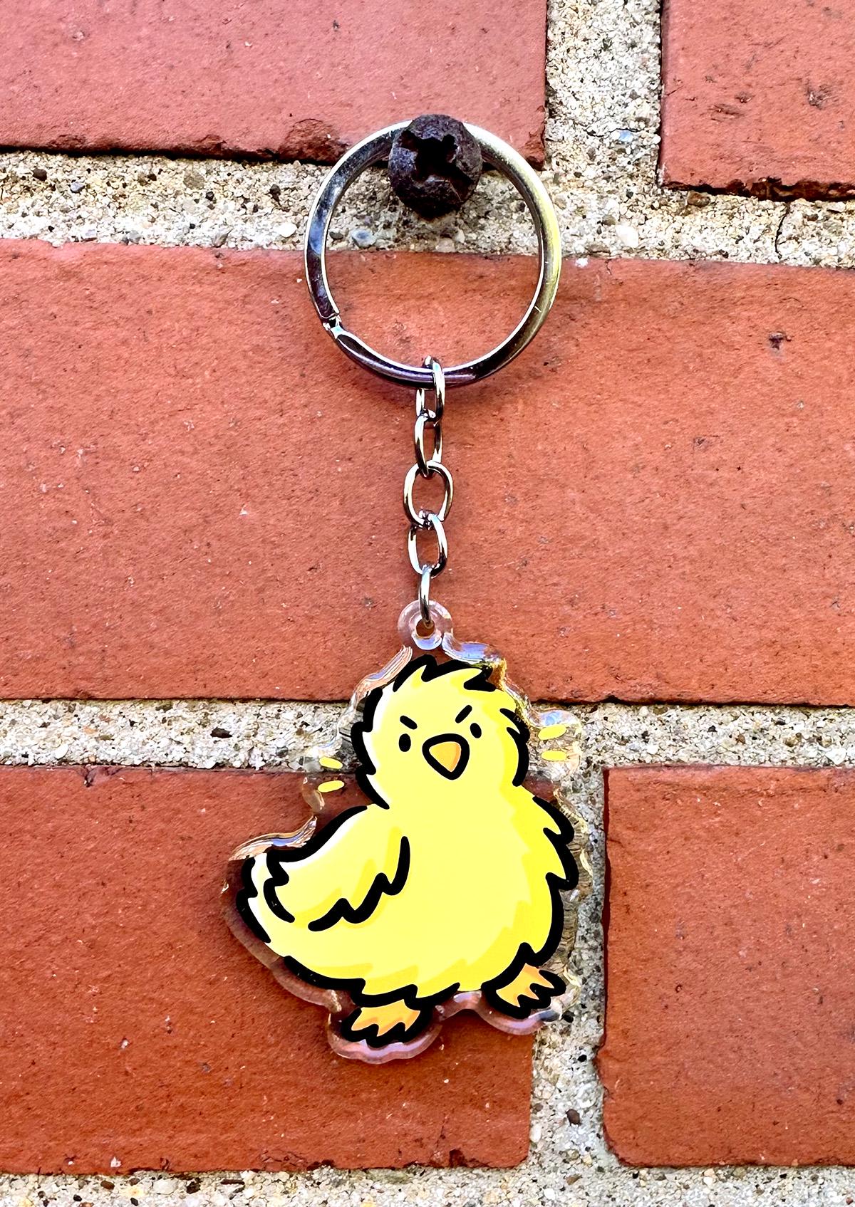 Chick Keychain