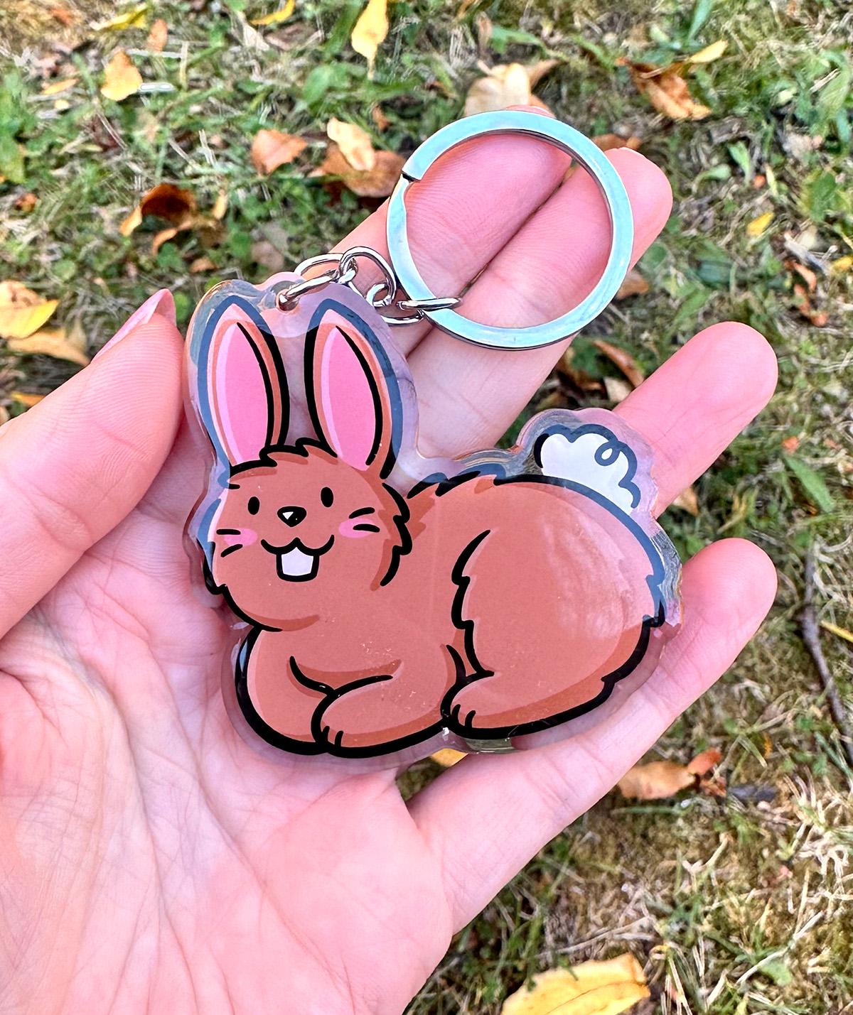 Bunny Keychain (Brown)